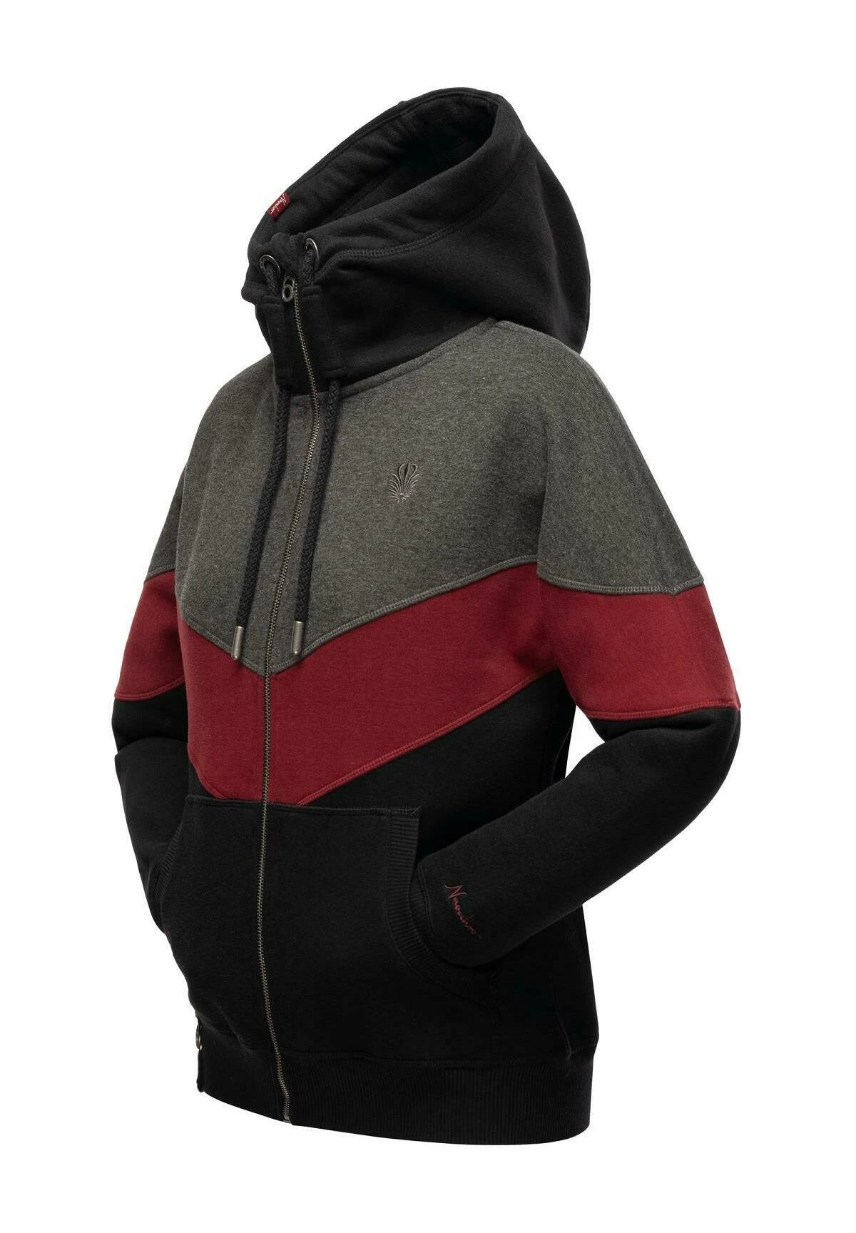 Navahoo Sweater Met Rits - Black 4 Navahoo Sweater Met Rits - Black - Afbeelding 4