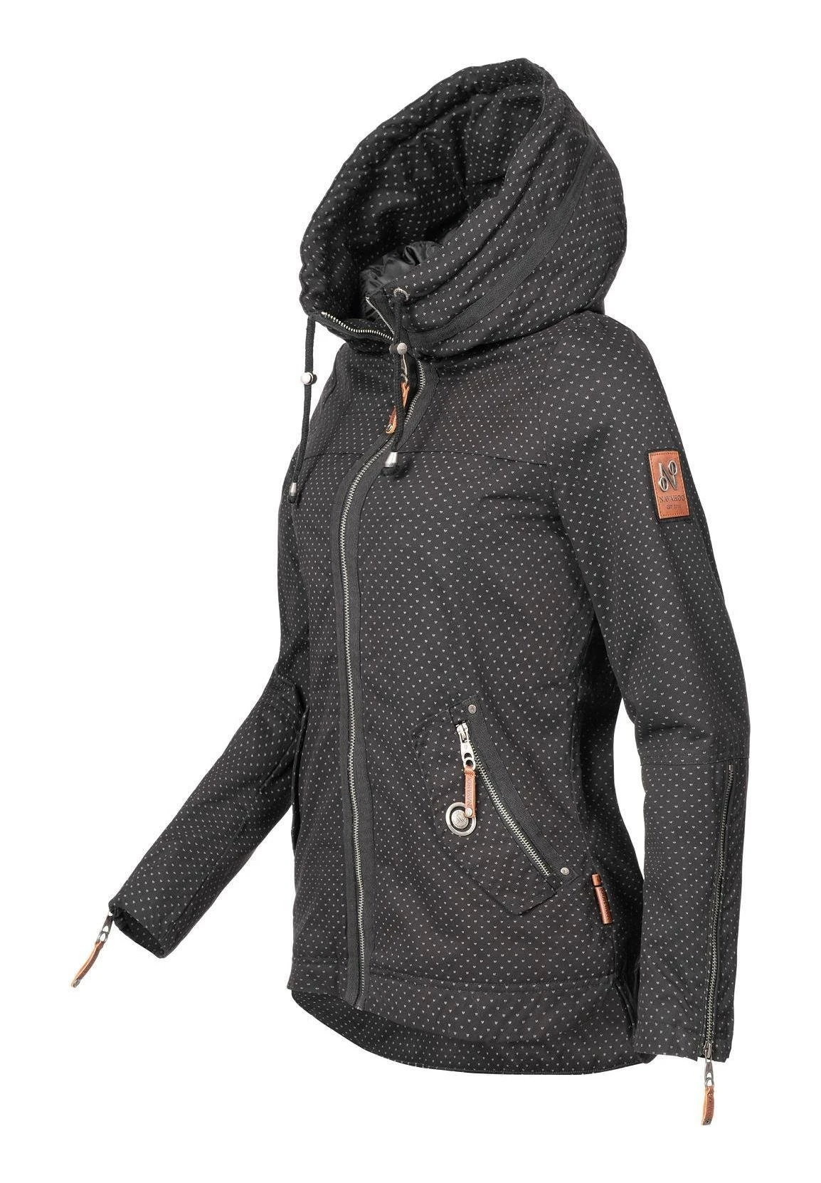 Navahoo Wekoo - Parka - Schwarz Dots 4 Navahoo Wekoo - Parka - Schwarz Dots - Afbeelding 4