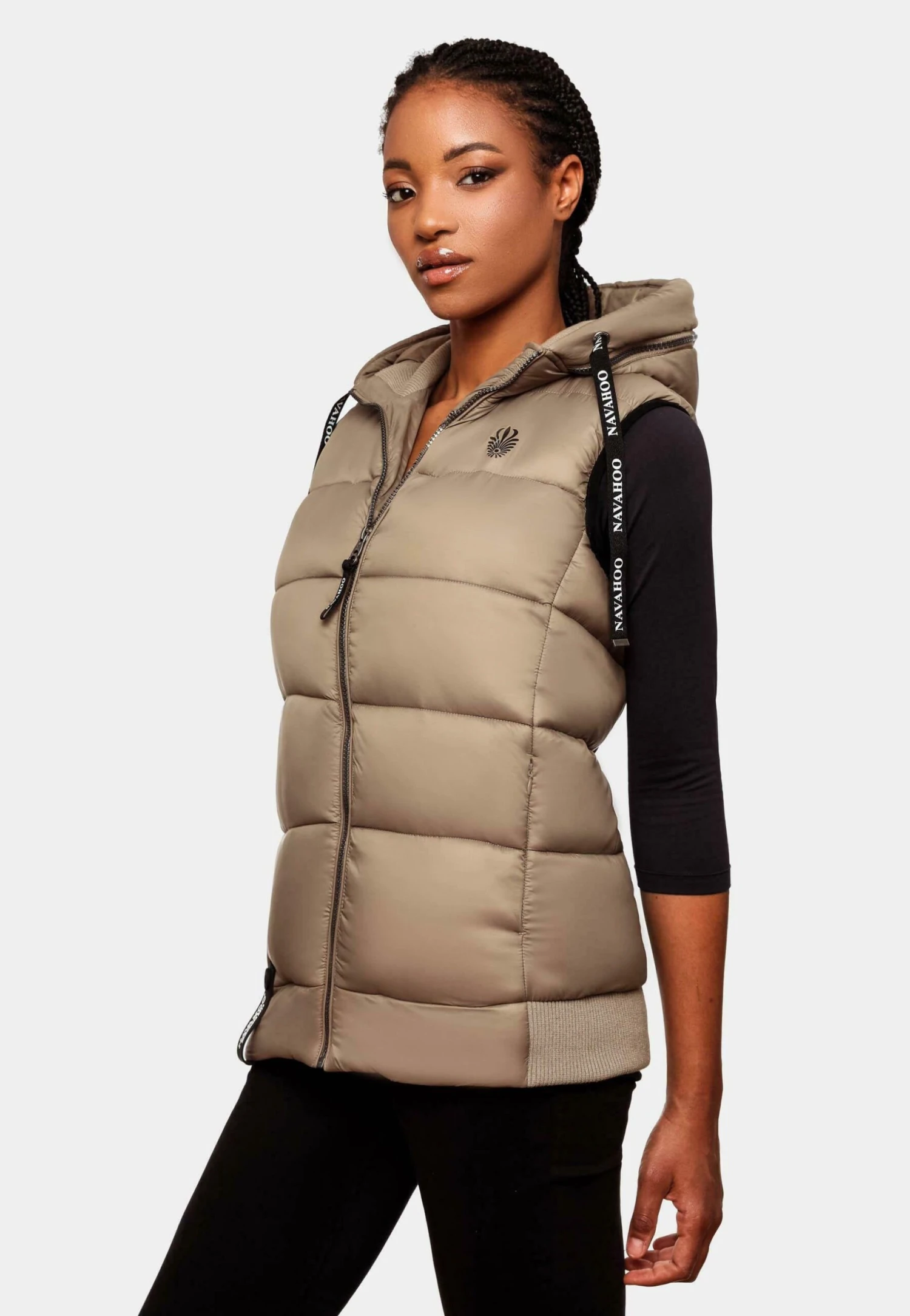 Navahoo Kassidy - Bodywarmer - Taupe 4 Navahoo Kassidy - Bodywarmer - Taupe - Afbeelding 4