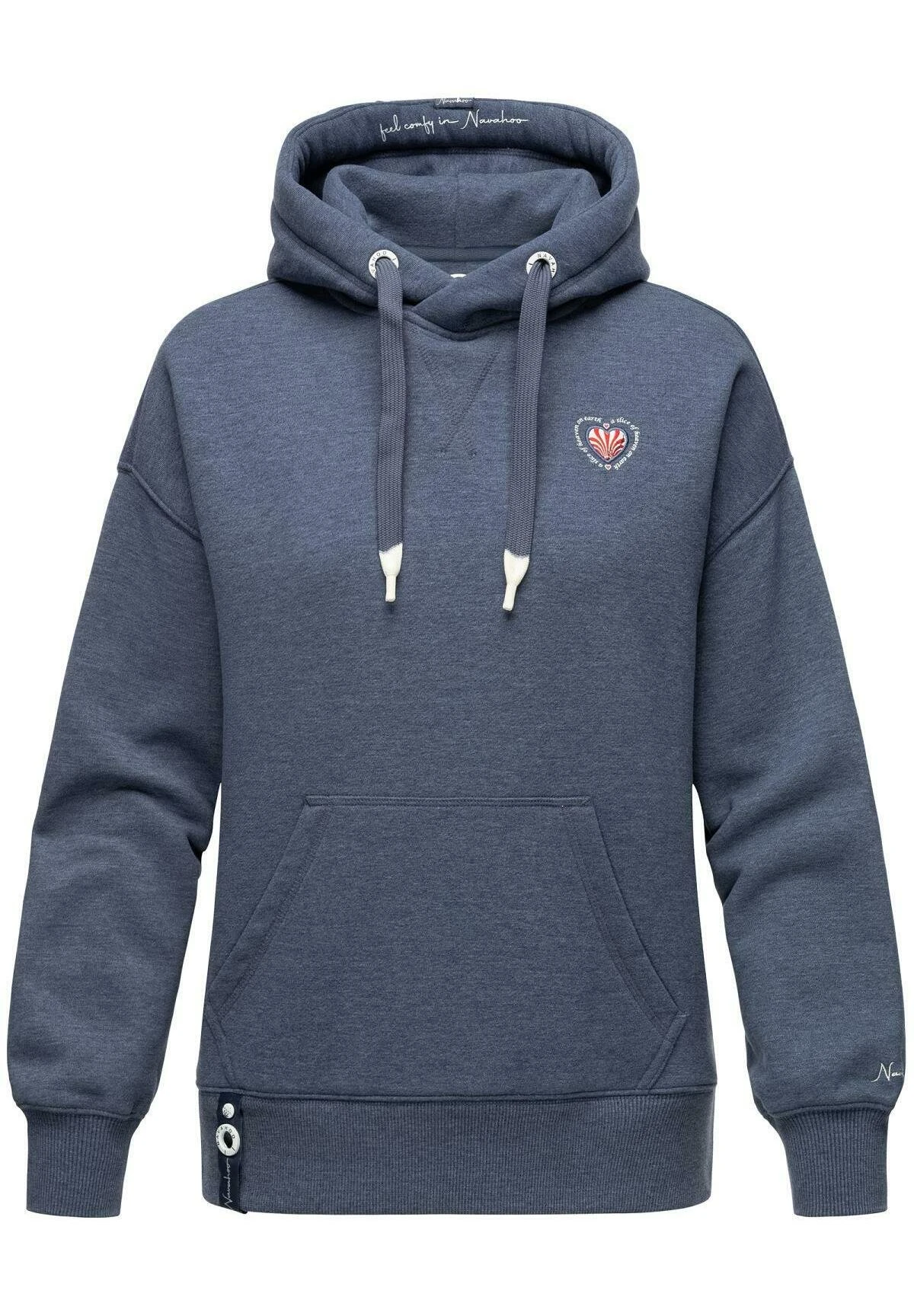 Navahoo Hoodie - Dusty Blue Melange 4 Navahoo Hoodie - Dusty Blue Melange - Afbeelding 4