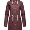 Navahoo Flower Of Ocean - Parka - Dark Red Melange