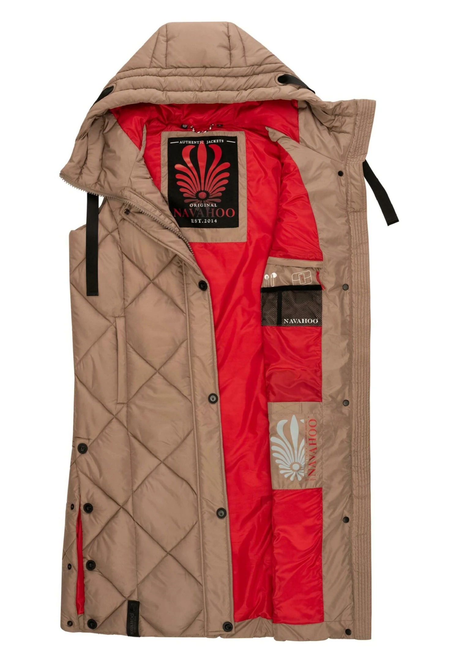 Navahoo Schnuckel - Bodywarmer - Dark Taupe 8 Navahoo Schnuckel - Bodywarmer - Dark Taupe - Afbeelding 8