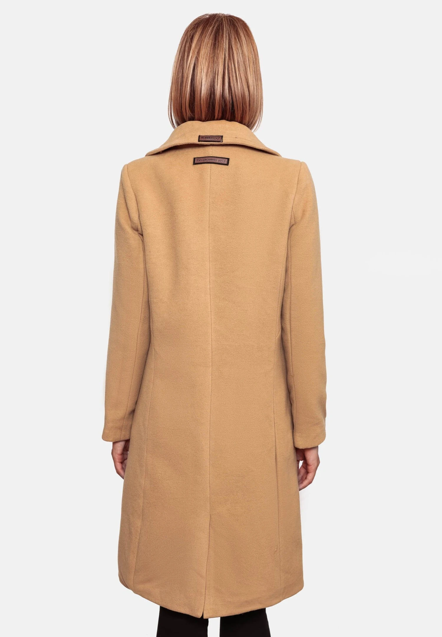 Navahoo Wooly - Halflange Jas - Camel 2 Navahoo Wooly - Halflange Jas - Camel - Afbeelding 2