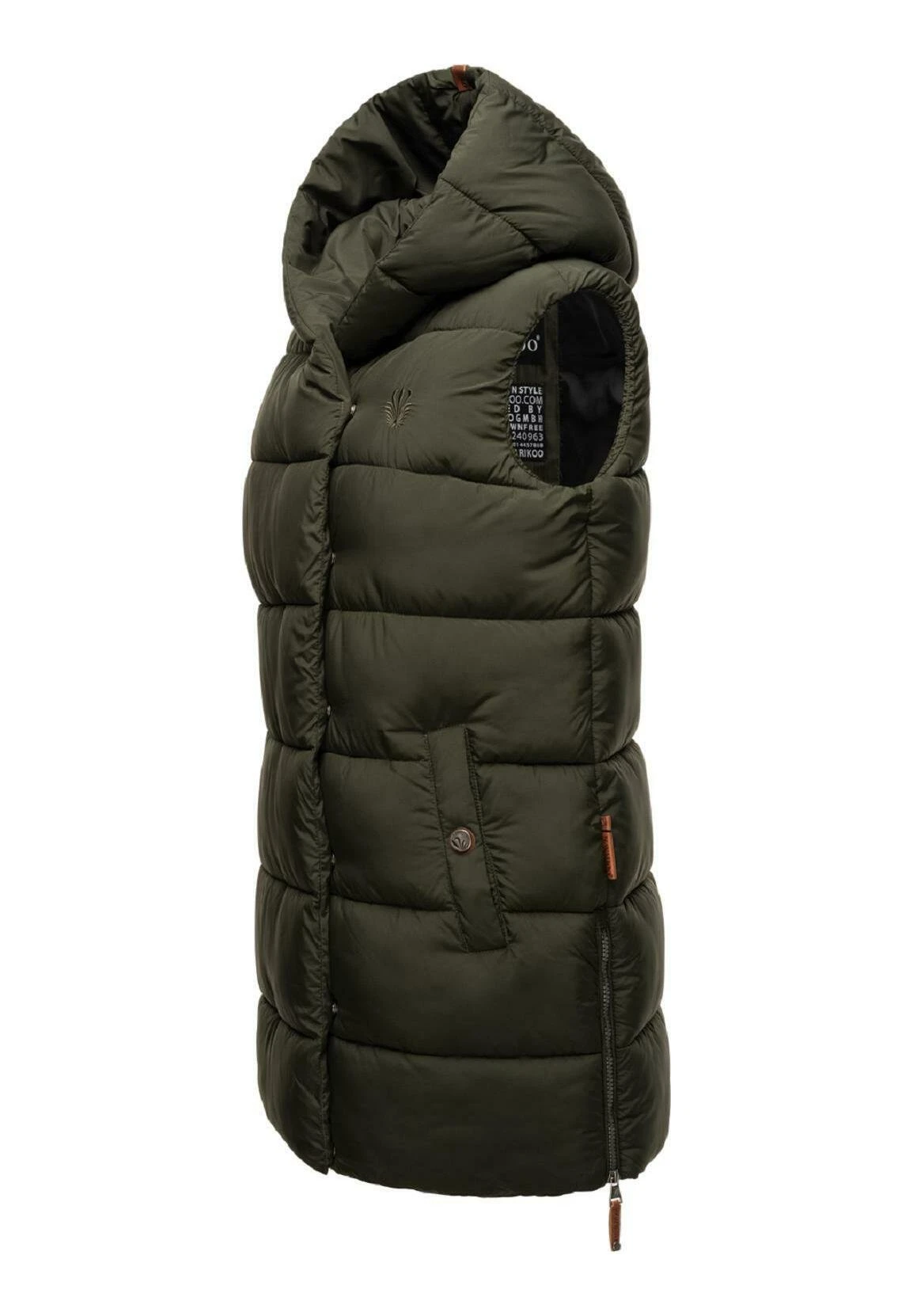 Navahoo Madilynaa - Bodywarmer - Dark Olive 3 Navahoo Madilynaa - Bodywarmer - Dark Olive - Afbeelding 3