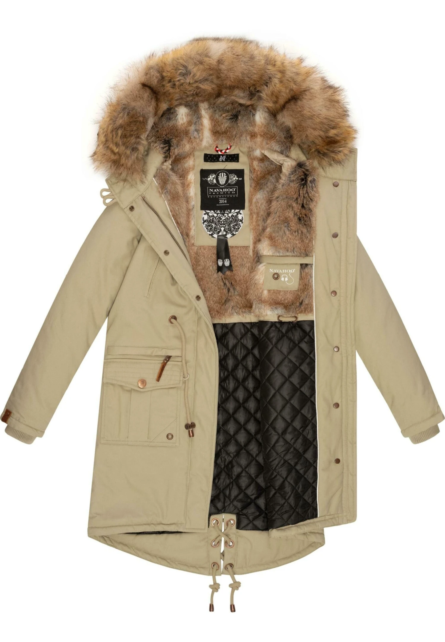 Navahoo Rosinchen - Winterjas - Pebble Grey 5 Navahoo Rosinchen - Winterjas - Pebble Grey - Afbeelding 5