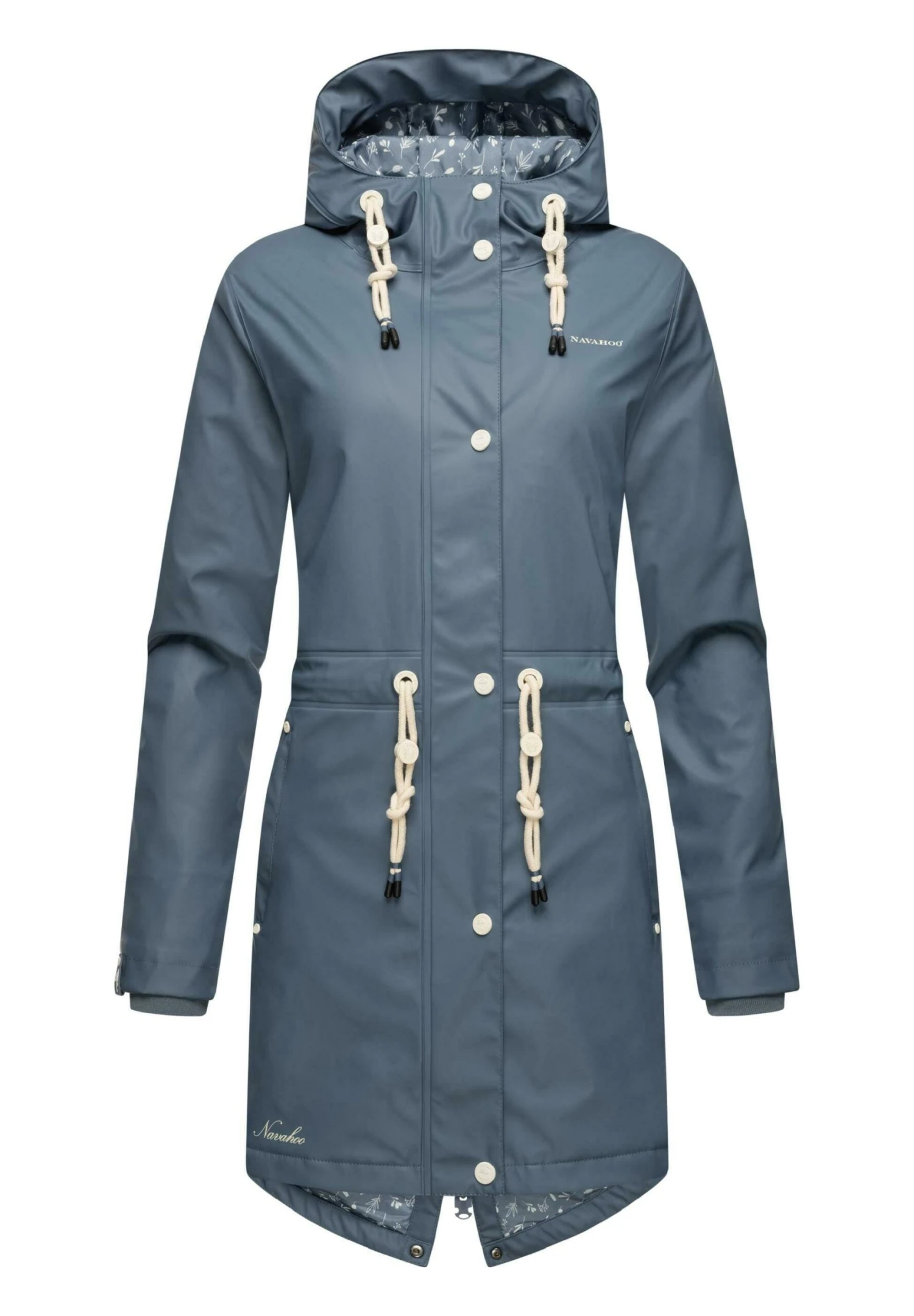 Navahoo Flower Of Ocean - Parka - Dusty Blue 1 Navahoo Flower Of Ocean - Parka - Dusty Blue