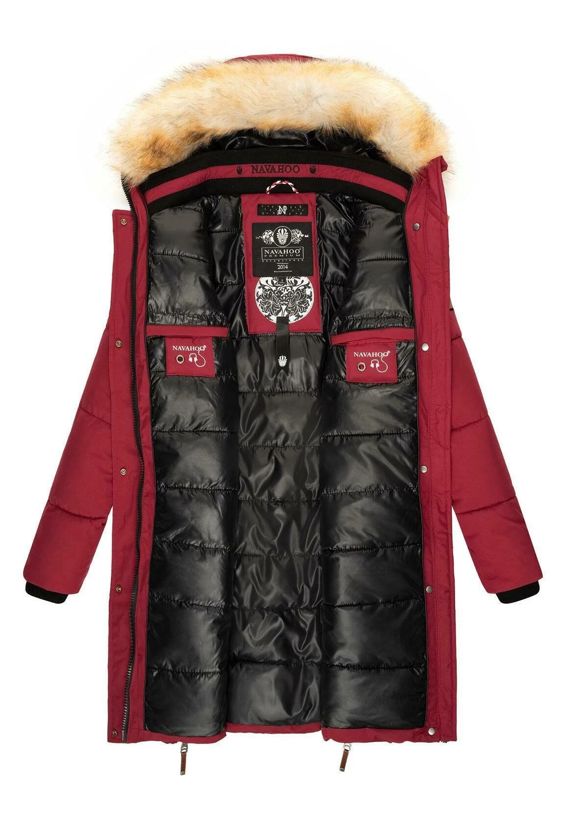 Navahoo Halina - Winterjas - Bordeaux 5 Navahoo Halina - Winterjas - Bordeaux - Afbeelding 5