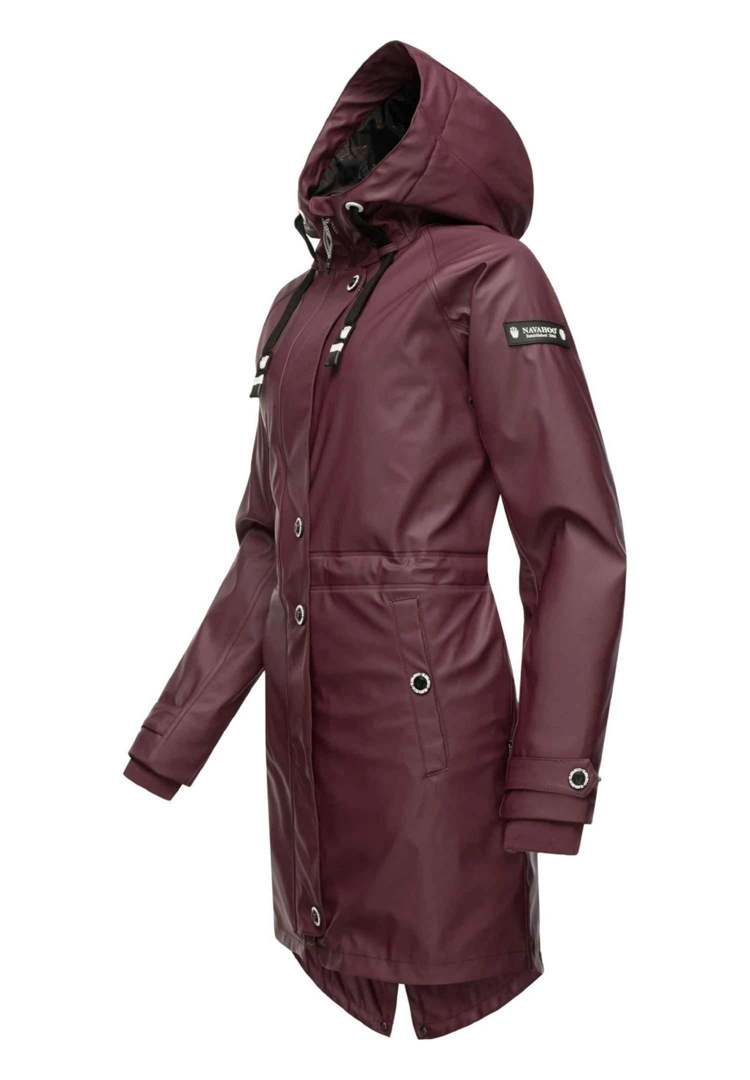 Navahoo Rainy Flower - Parka - Dark Red Melange 3 Navahoo Rainy Flower - Parka - Dark Red Melange - Afbeelding 3