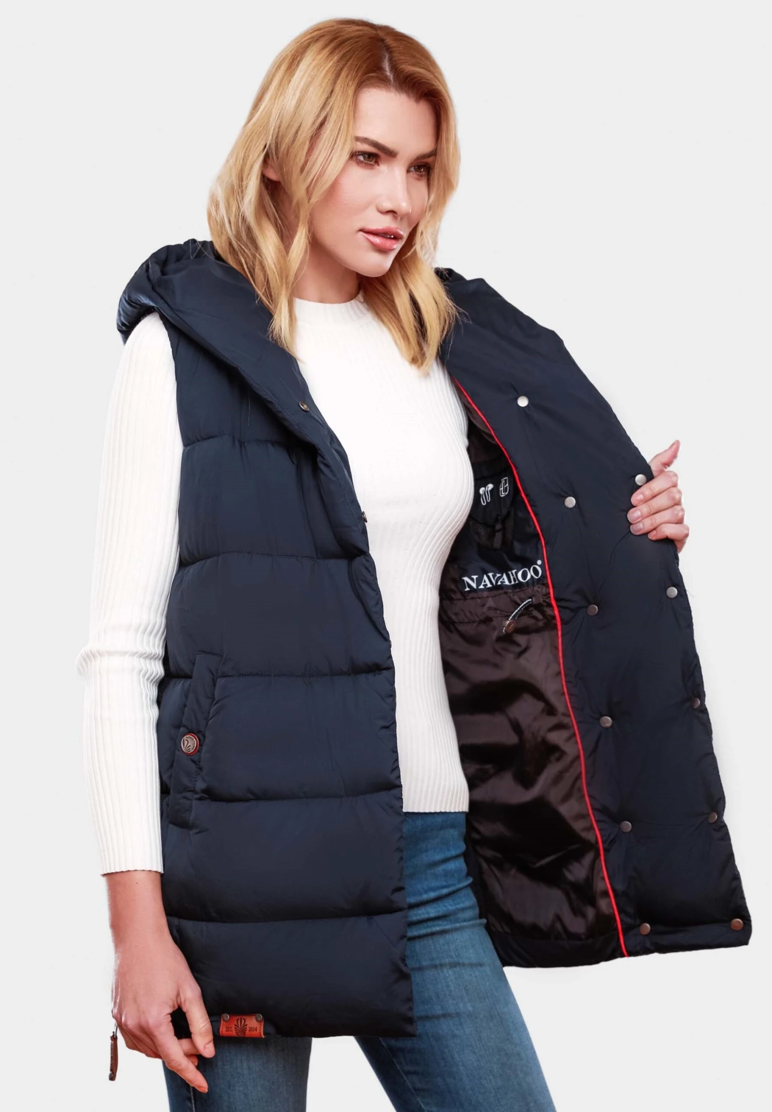 Navahoo Madilynaa - Bodywarmer - Dark Blue 3 Navahoo Madilynaa - Bodywarmer - Dark Blue - Afbeelding 3