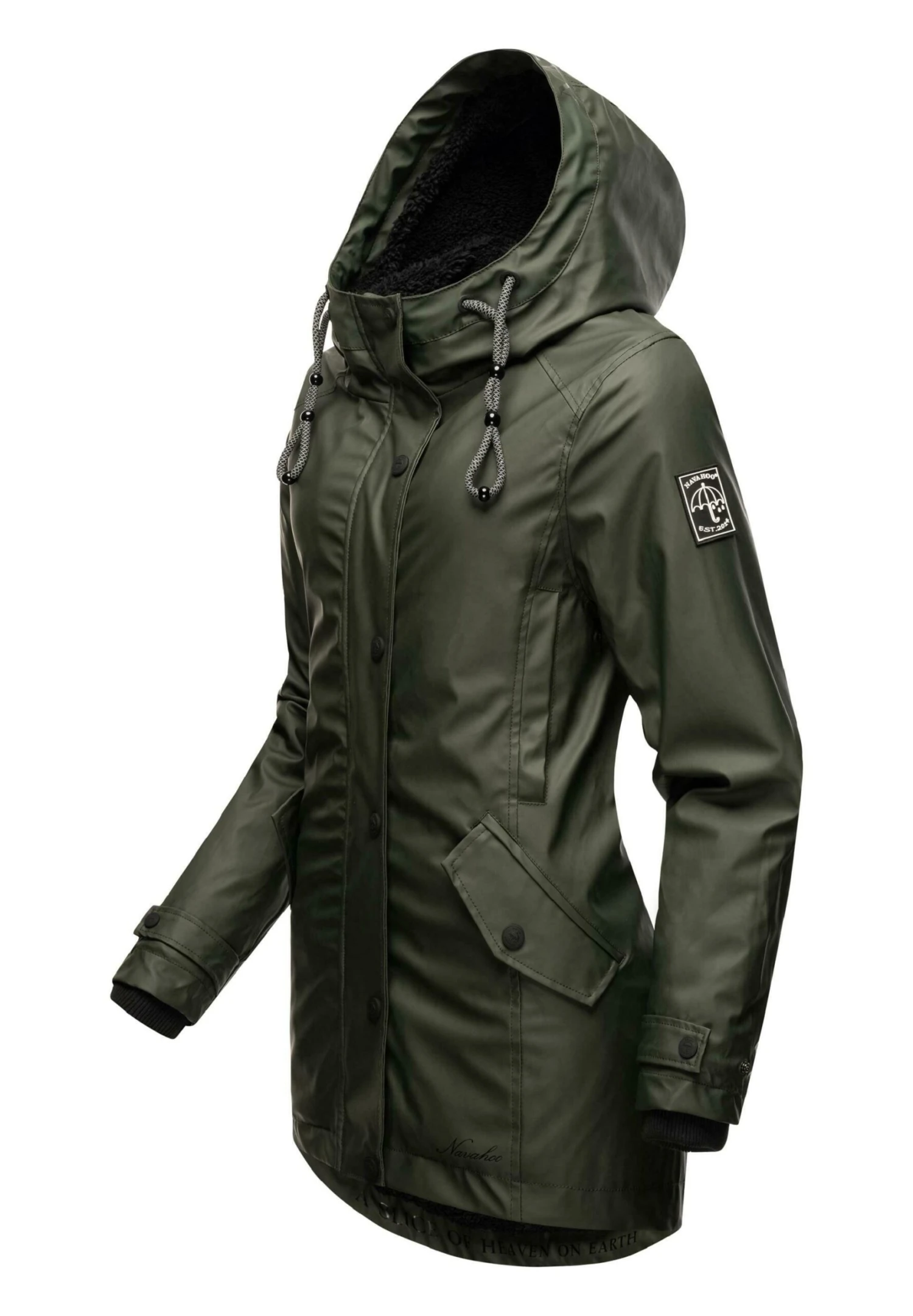 Navahoo Lindraa - Winterjas - Dark Olive 6 Navahoo Lindraa - Winterjas - Dark Olive - Afbeelding 6