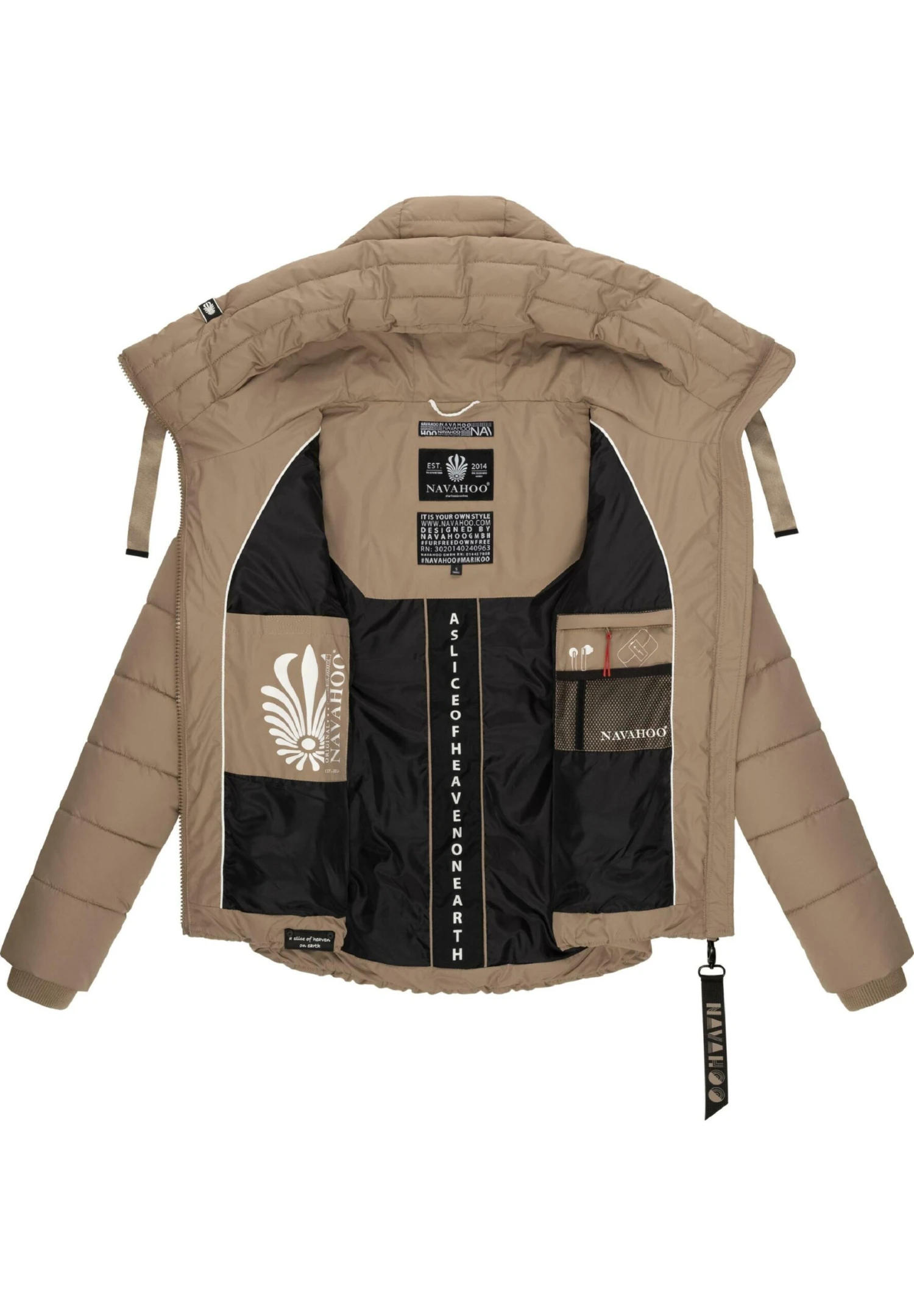 Navahoo Amayaa - Winterjas - Taupe 4 Navahoo Amayaa - Winterjas - Taupe - Afbeelding 4