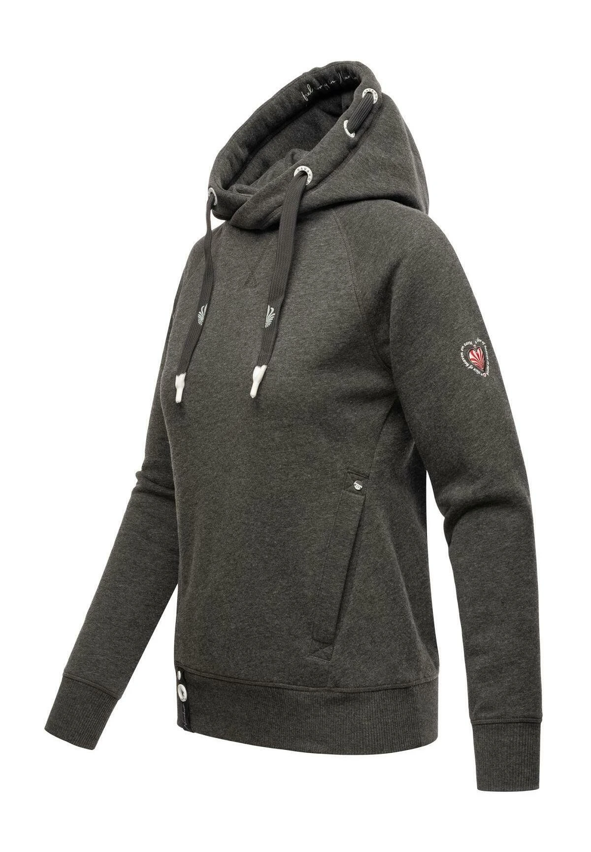 Navahoo Liebesmäuschen - Hoodie - Dark Grey Melange 4 Navahoo Liebesmäuschen - Hoodie - Dark Grey Melange - Afbeelding 4