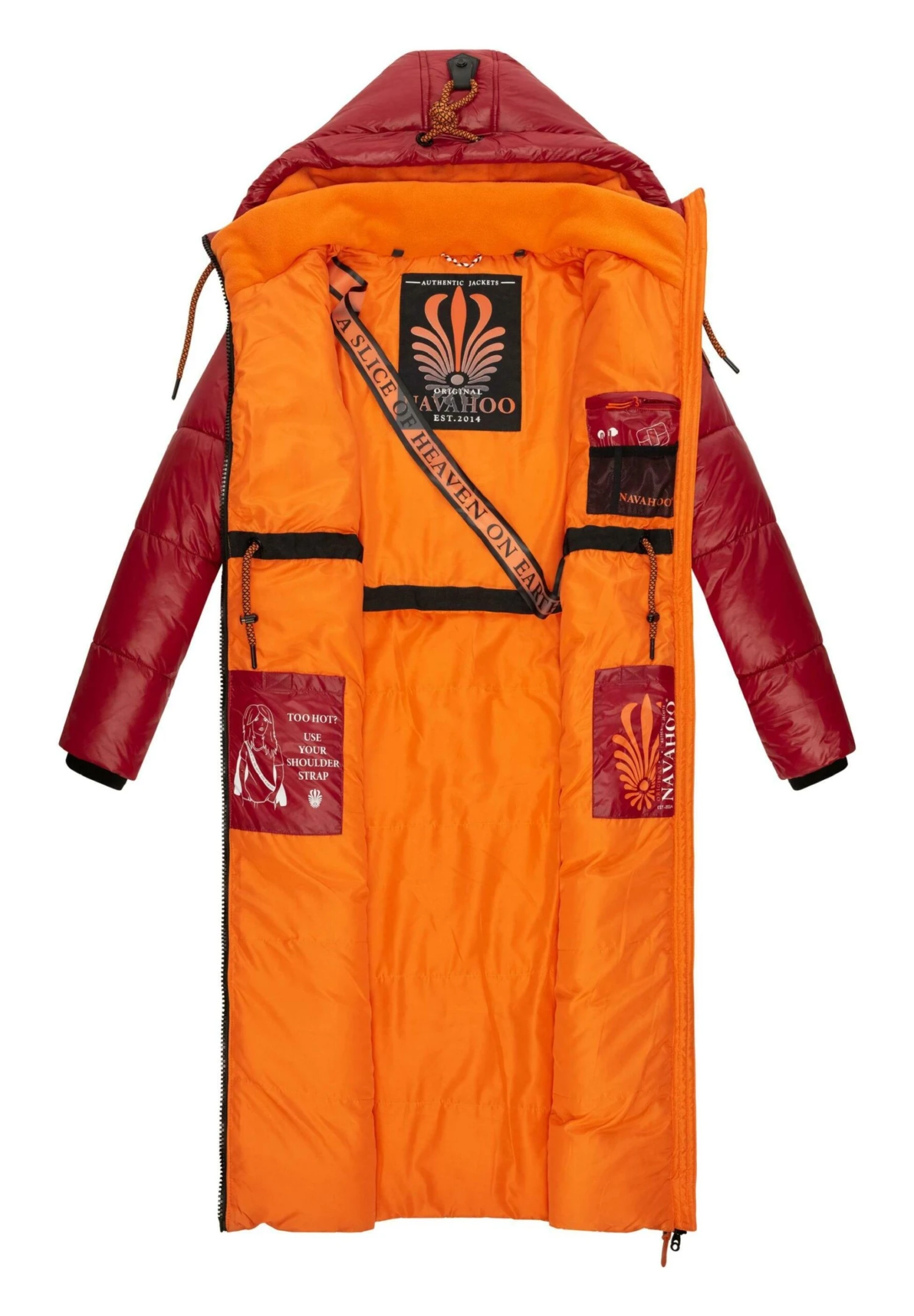 Navahoo Schmuseengel - Winterjas - Blood Red 3 Navahoo Schmuseengel - Winterjas - Blood Red - Afbeelding 3