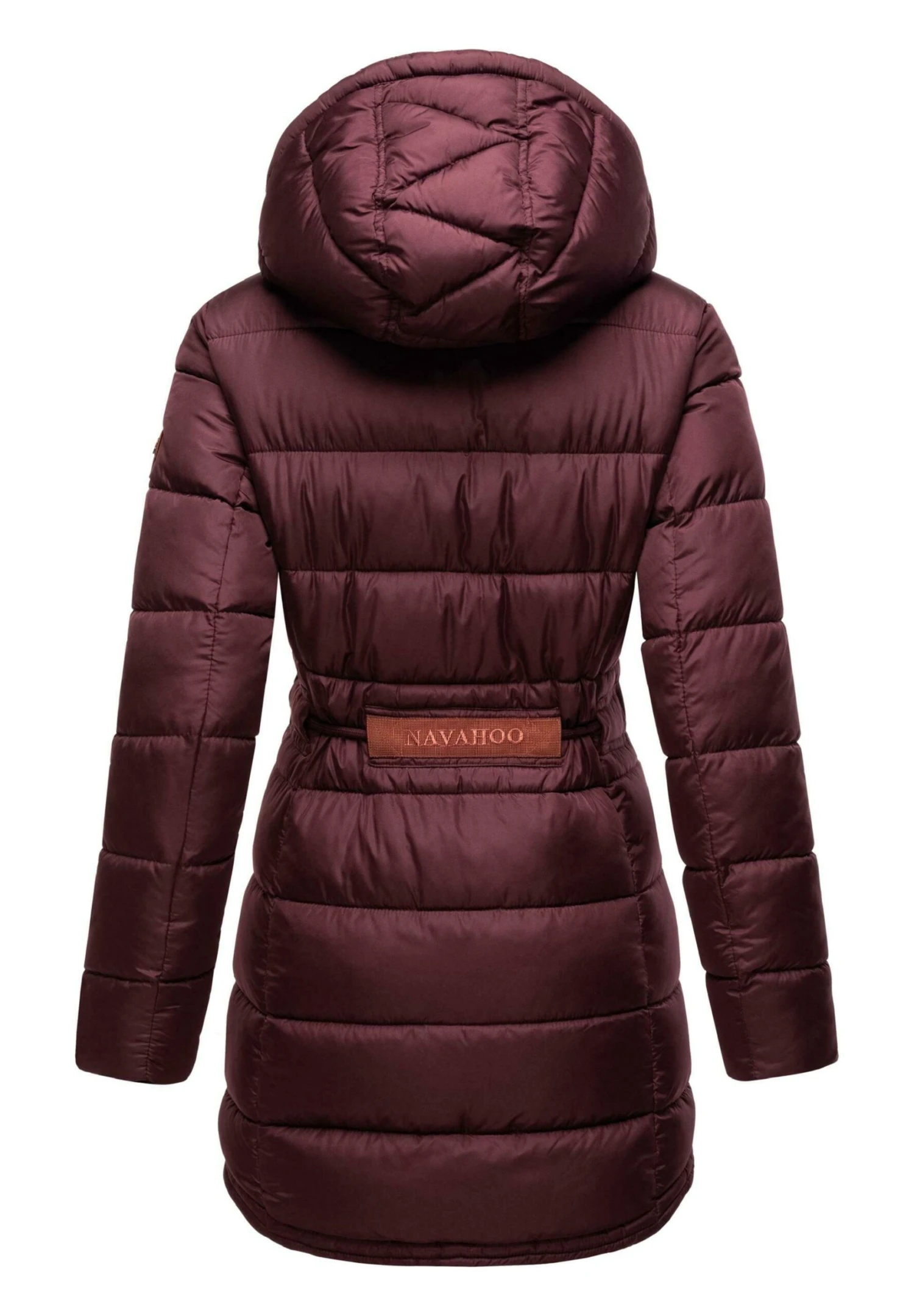 Navahoo Daliee - Winterjas - Dark Red Melange 4 Navahoo Daliee - Winterjas - Dark Red Melange - Afbeelding 4