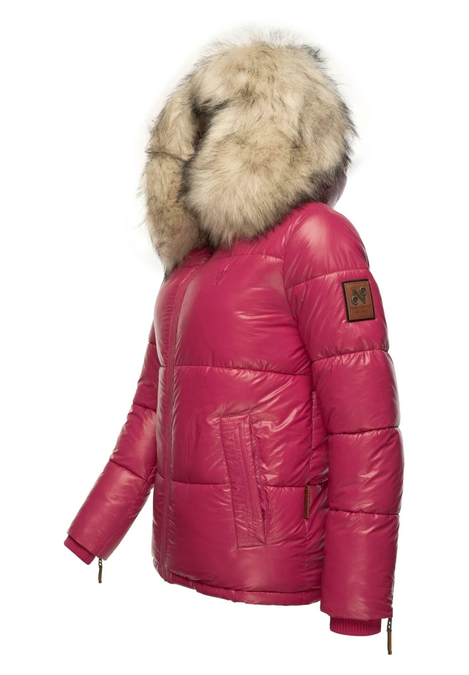 Navahoo Tikunaa - Winterjas - Fuchsia 8 Navahoo Tikunaa - Winterjas - Fuchsia - Afbeelding 8