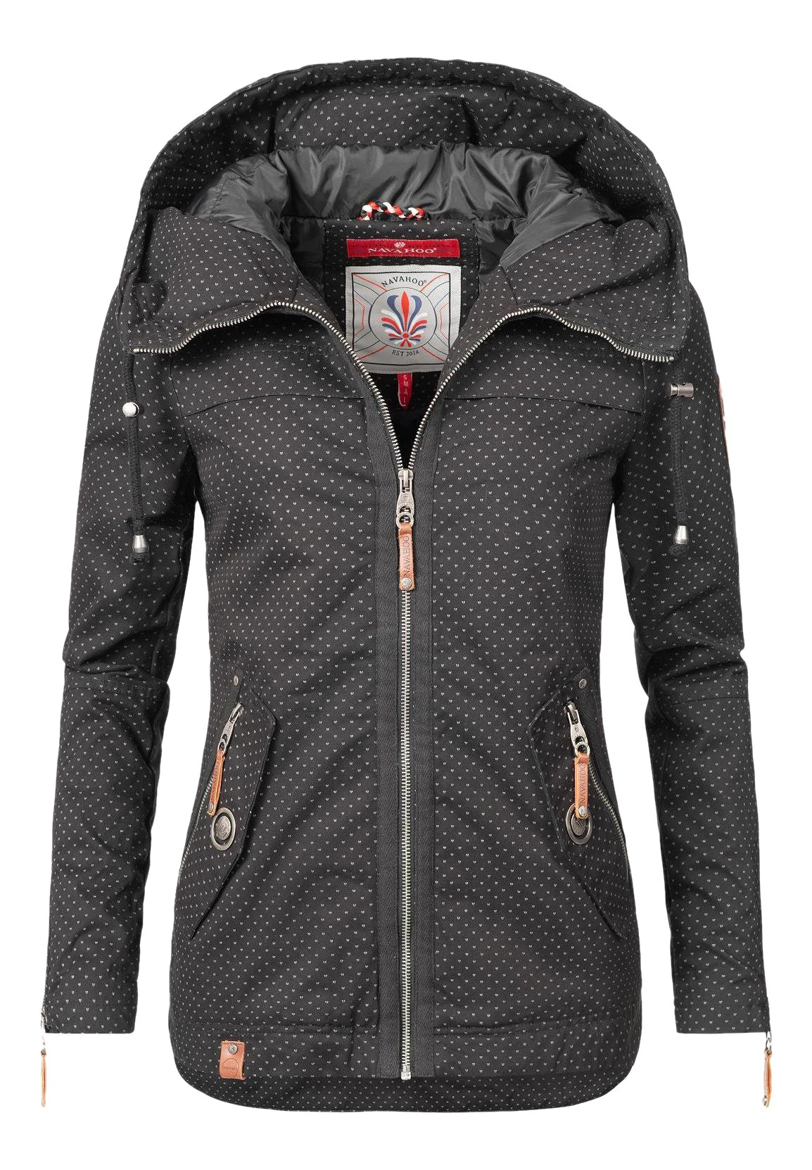 Navahoo Wekoo - Parka - Schwarz Dots 1 Navahoo Wekoo - Parka - Schwarz Dots