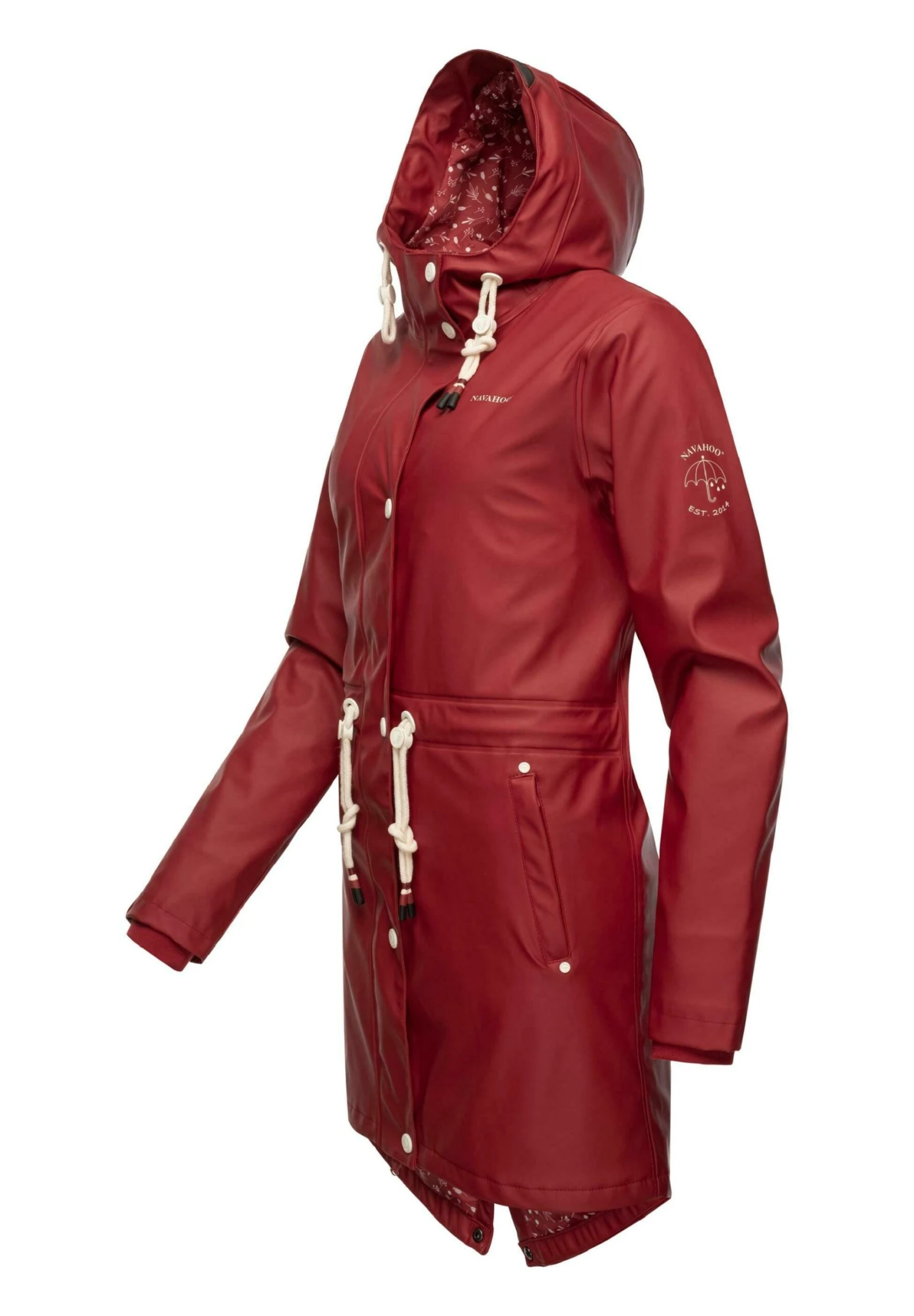 Navahoo Flower Of Ocean - Parka - Blood Red 2 Navahoo Flower Of Ocean - Parka - Blood Red - Afbeelding 2
