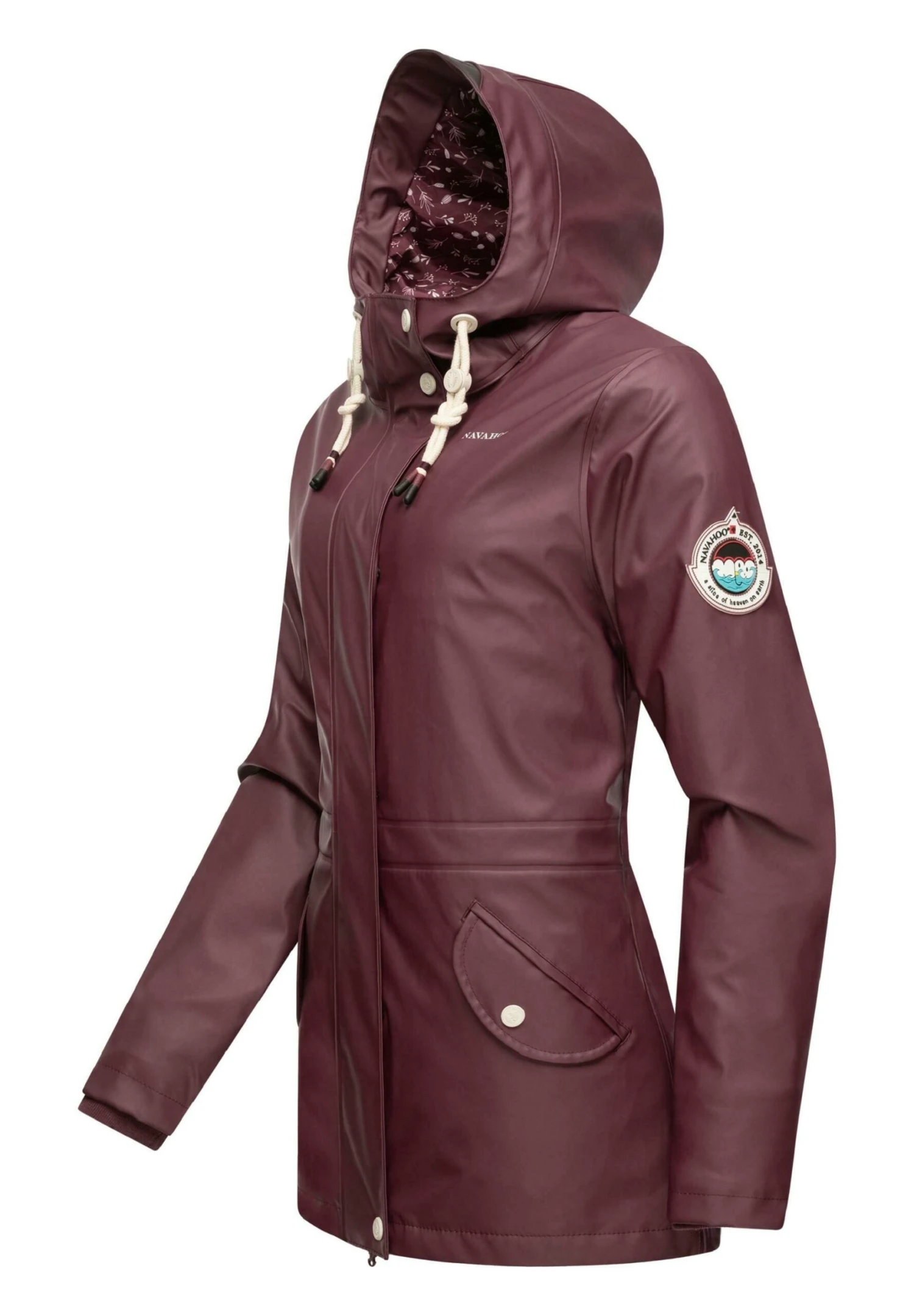 Navahoo Ocean Heart - Parka - Dark Red Melange 4 Navahoo Ocean Heart - Parka - Dark Red Melange - Afbeelding 4