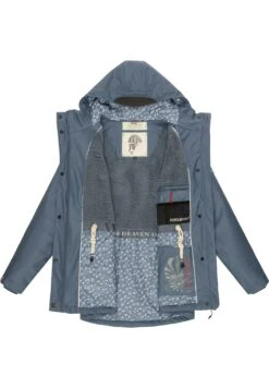 Navahoo Ocean Heart - Parka - Dusty Blue -Dames Jas Winkel 991a96591d6b45ff9759c9c20cd26f04