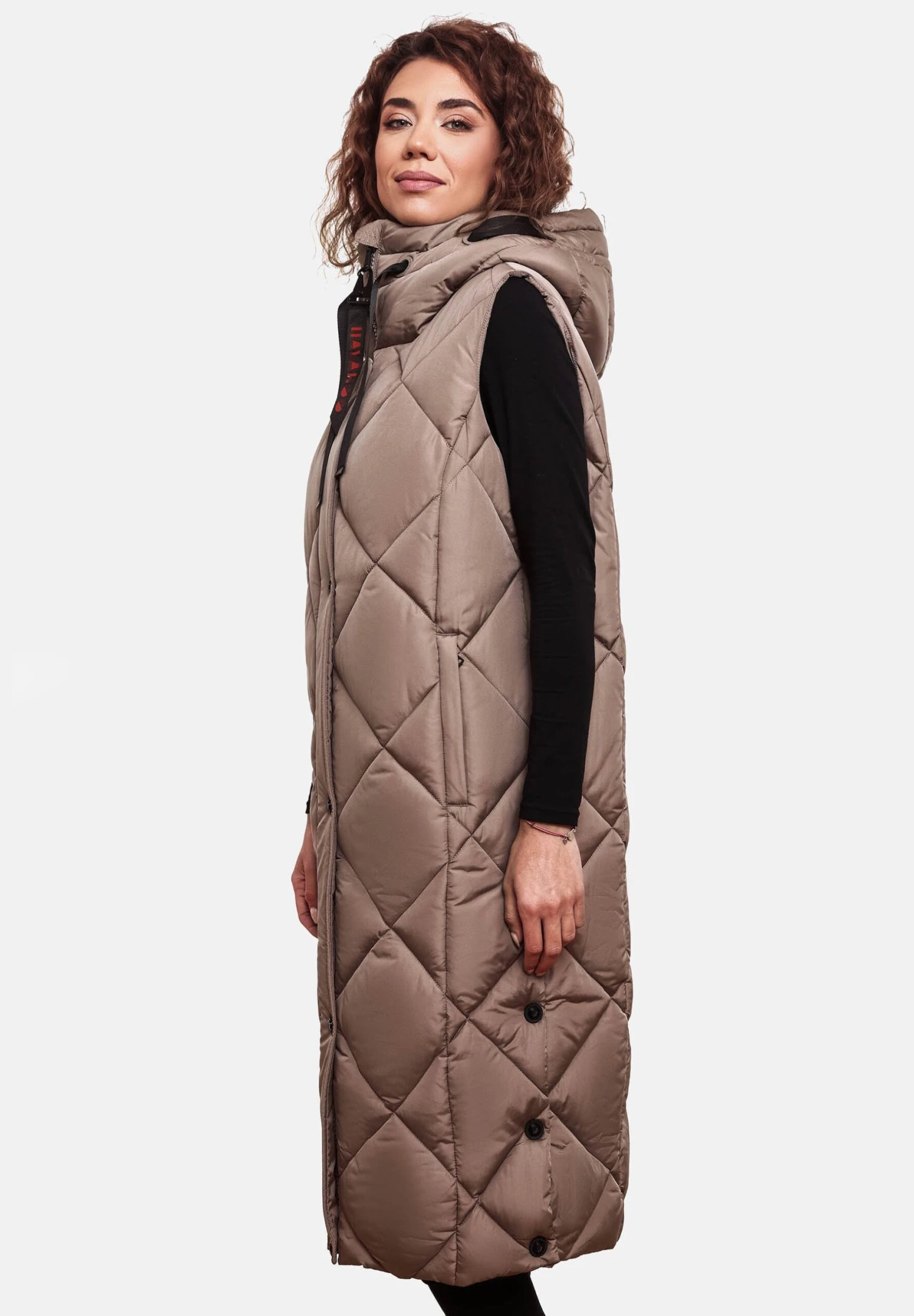 Navahoo Schnuckel - Bodywarmer - Dark Taupe 3 Navahoo Schnuckel - Bodywarmer - Dark Taupe - Afbeelding 3