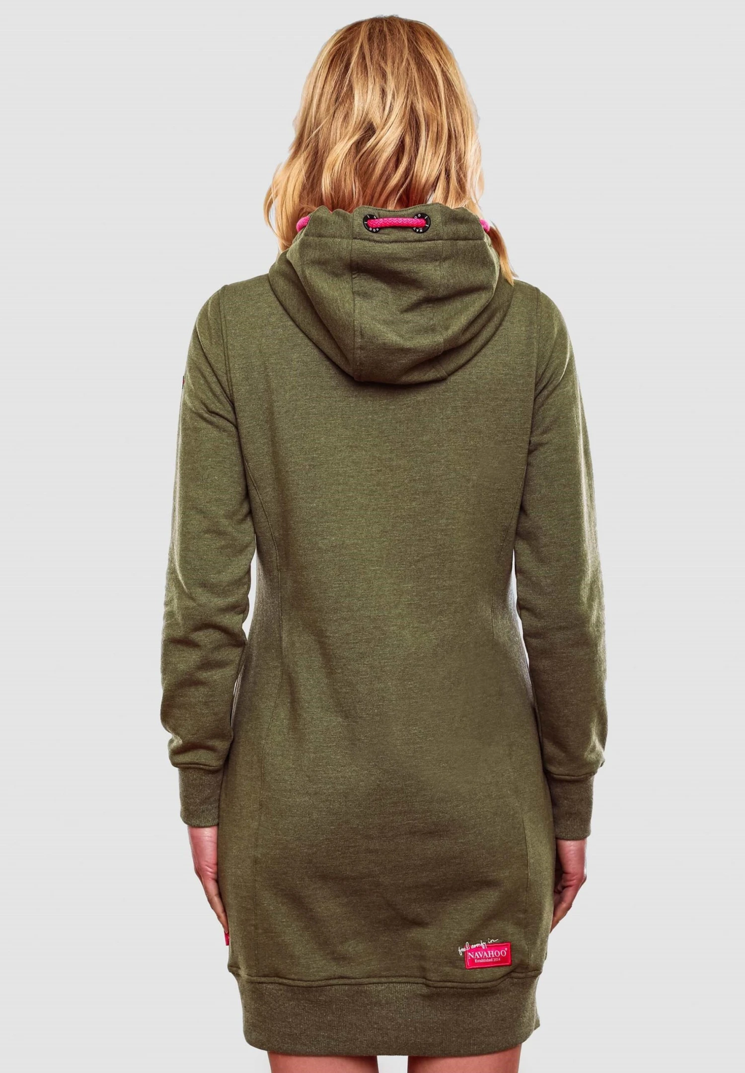 Navahoo Jurk - Dusty Olive Melange 2 Navahoo Jurk - Dusty Olive Melange - Afbeelding 2