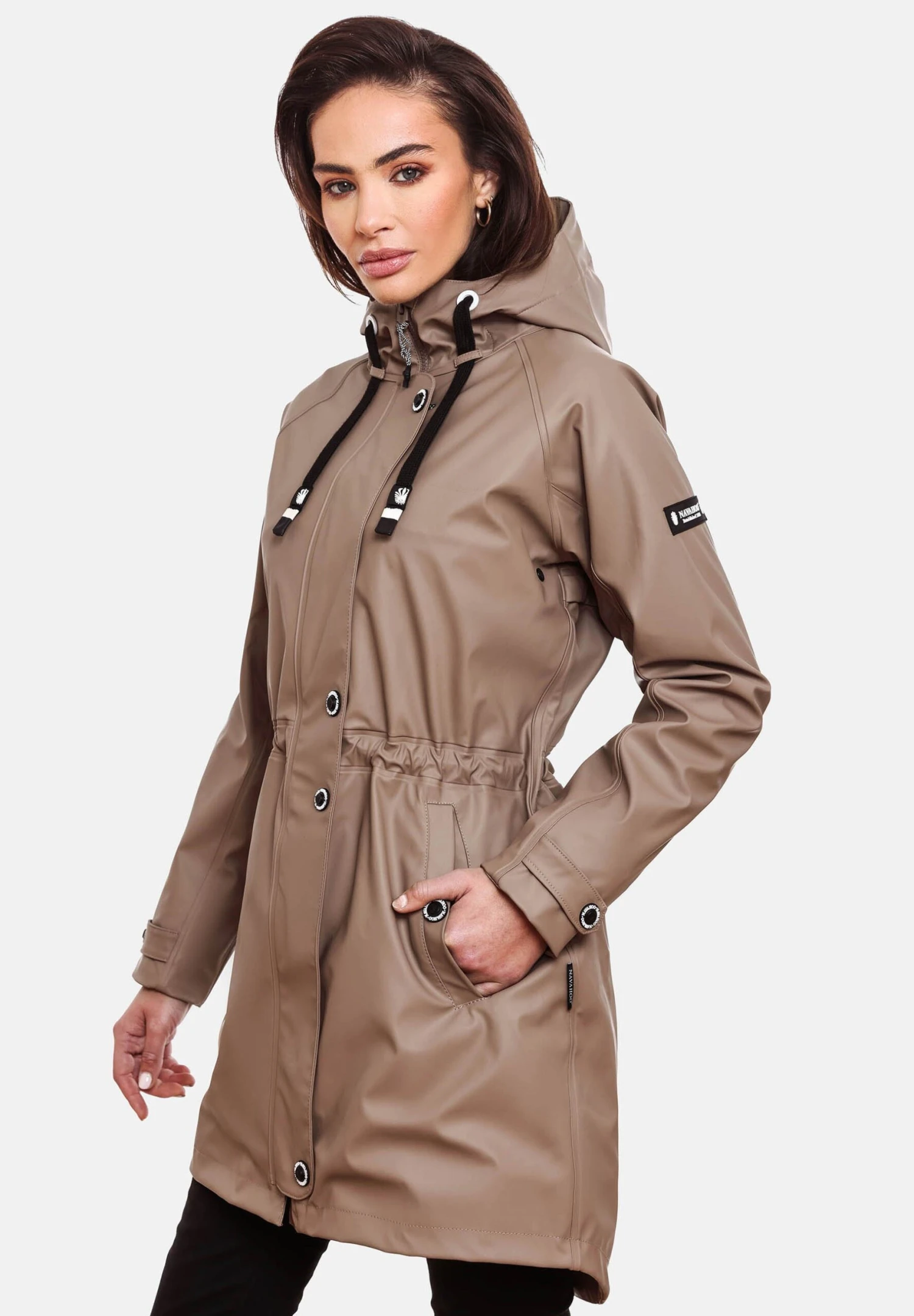 Navahoo Rainy Flower - Parka - Taupe 3 Navahoo Rainy Flower - Parka - Taupe - Afbeelding 3