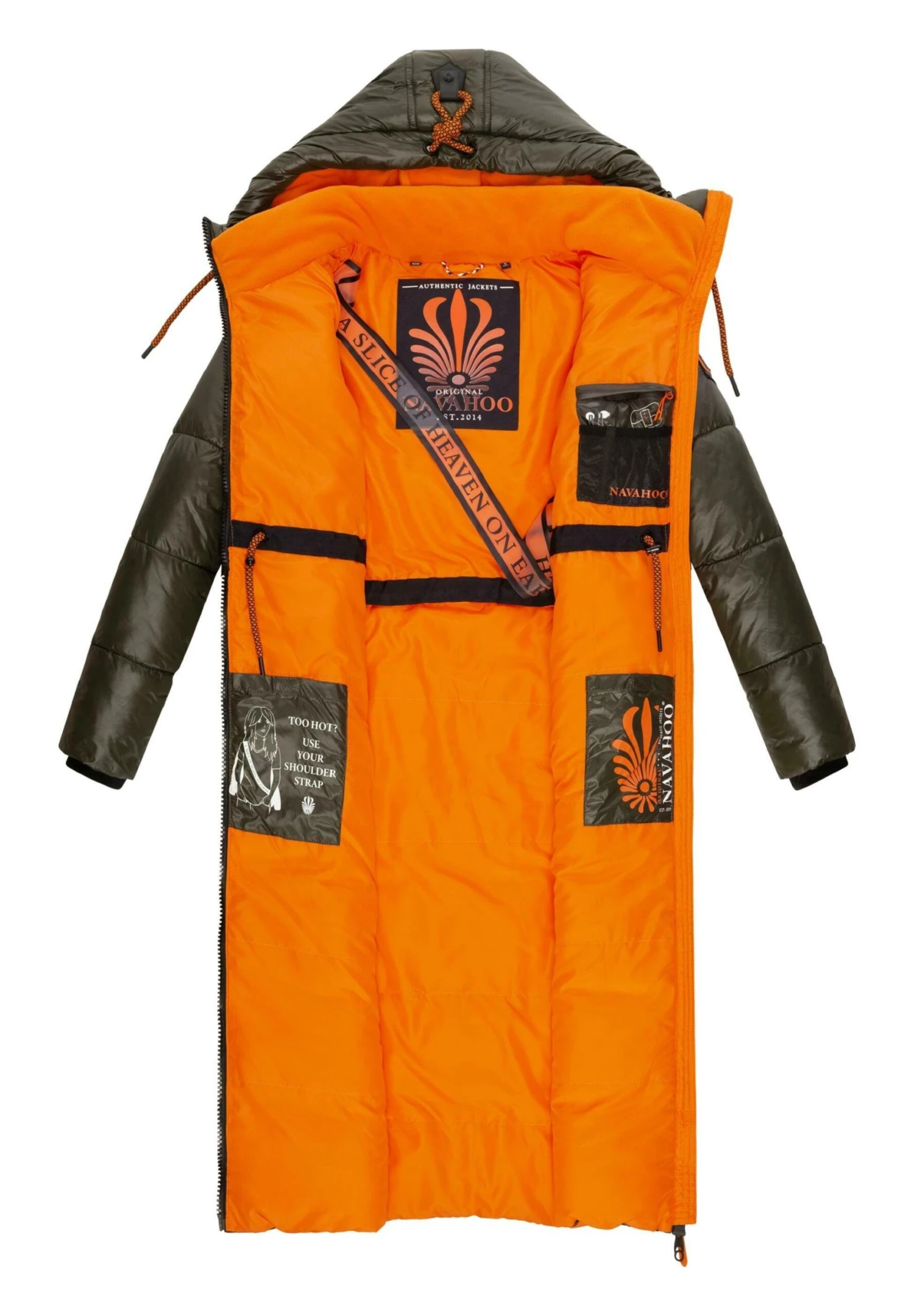 Navahoo Schmuseengel - Winterjas - Dark Olive 3 Navahoo Schmuseengel - Winterjas - Dark Olive - Afbeelding 3