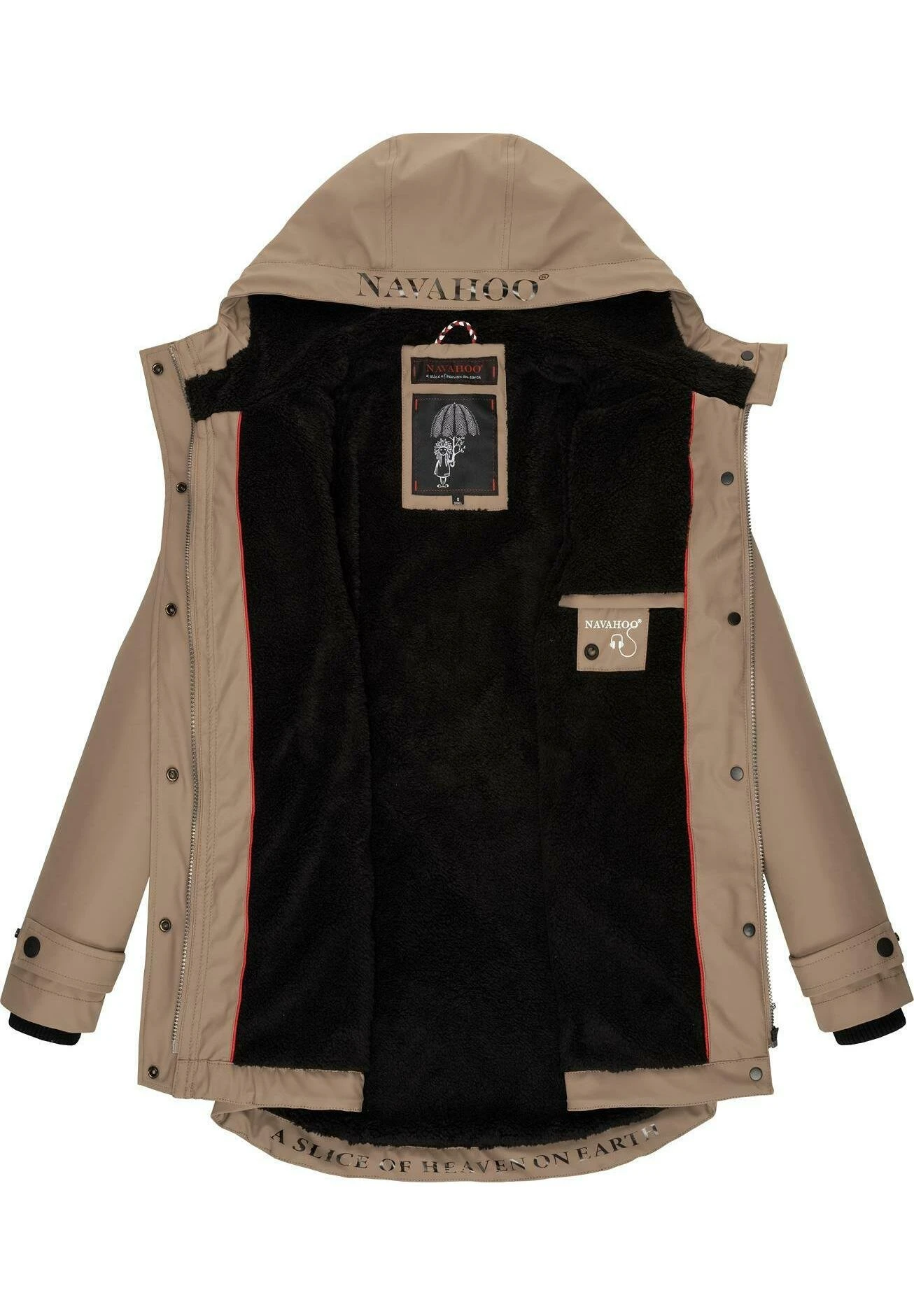 Navahoo Lindraa - Winterjas - Taupe 3 Navahoo Lindraa - Winterjas - Taupe - Afbeelding 3