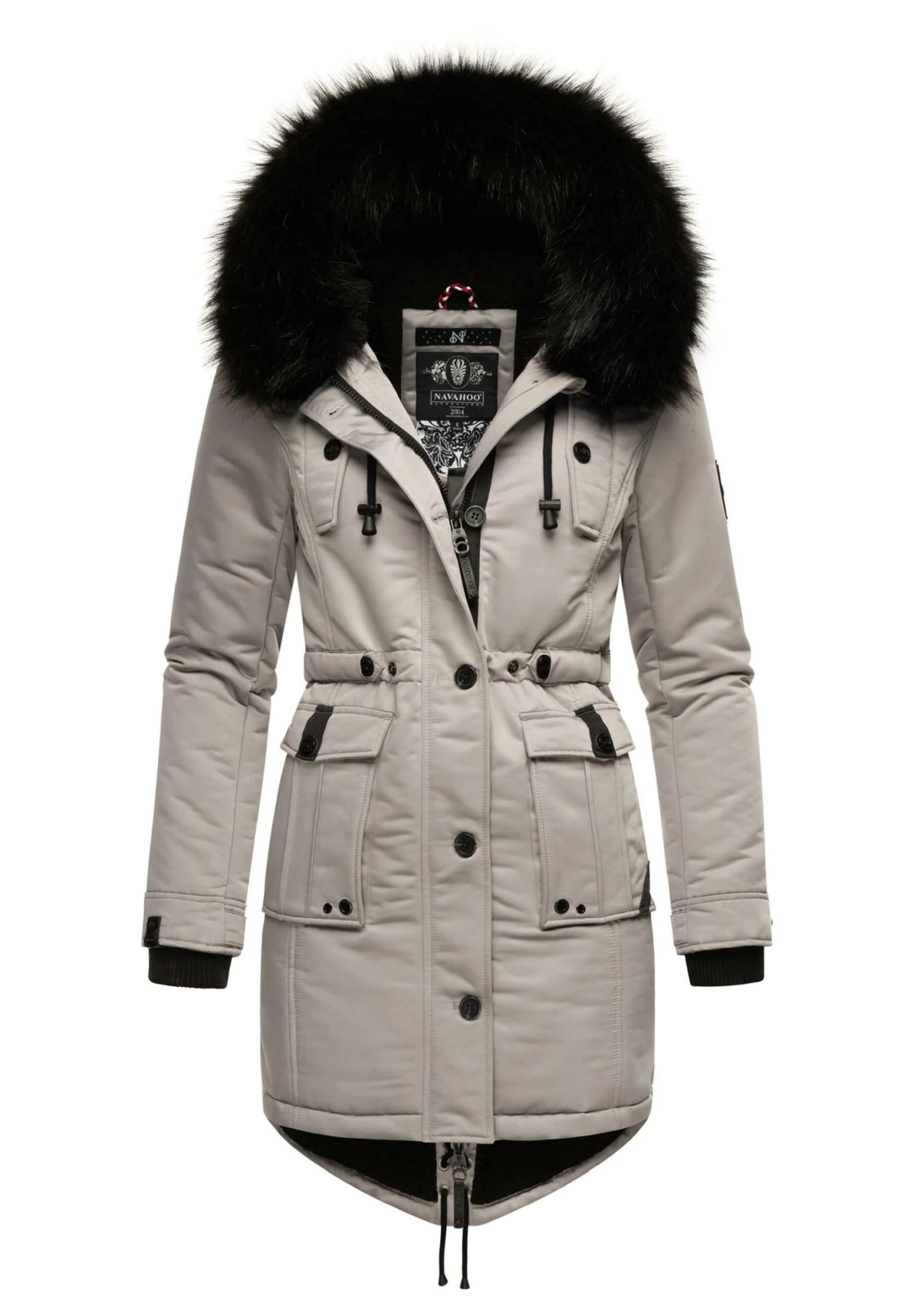 Navahoo Luluna - Winterjas - Zinc Grey 1 Navahoo Luluna - Winterjas - Zinc Grey