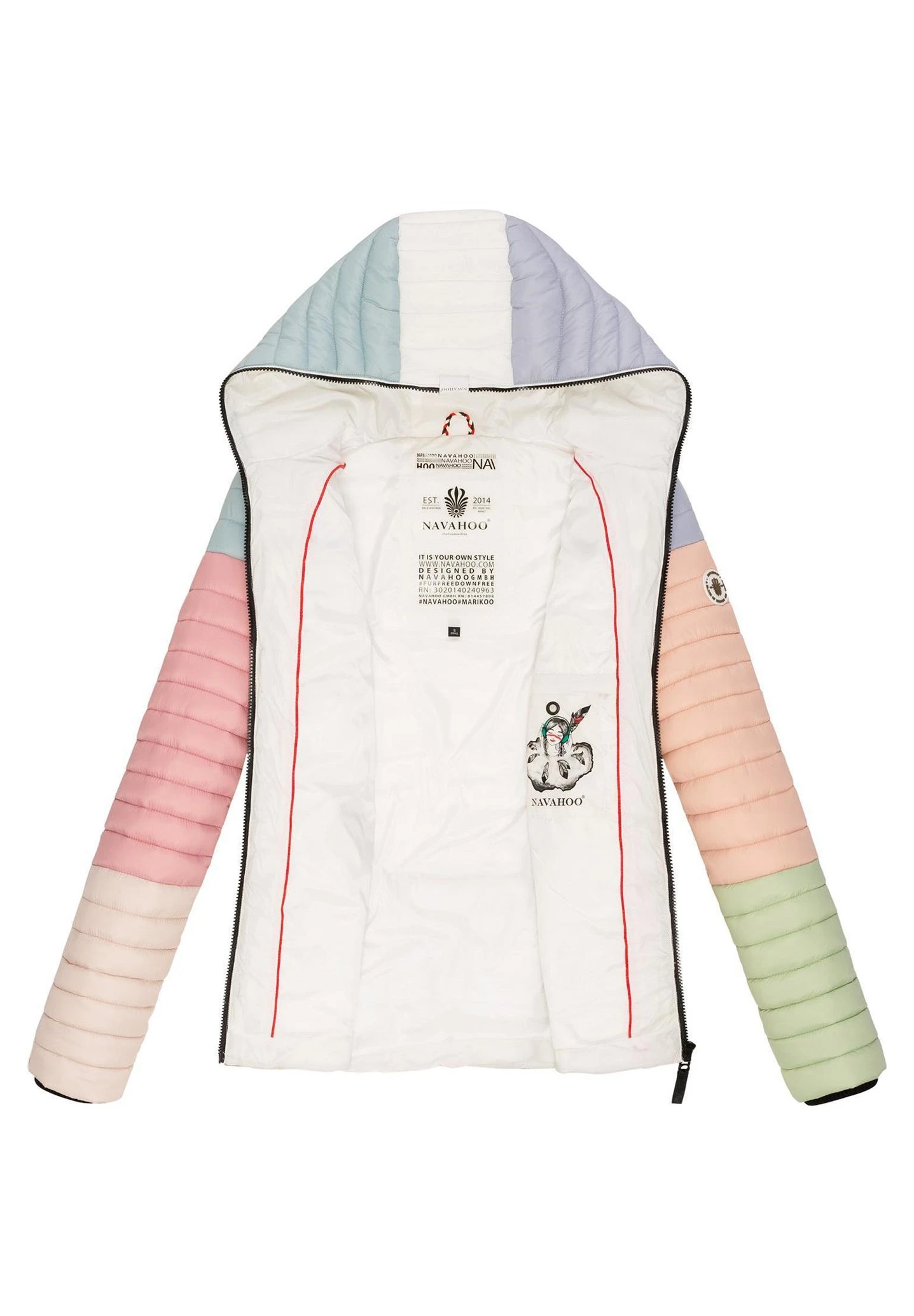 Navahoo Jas - Multicolour Pastel 8 Navahoo Jas - Multicolour Pastel - Afbeelding 8