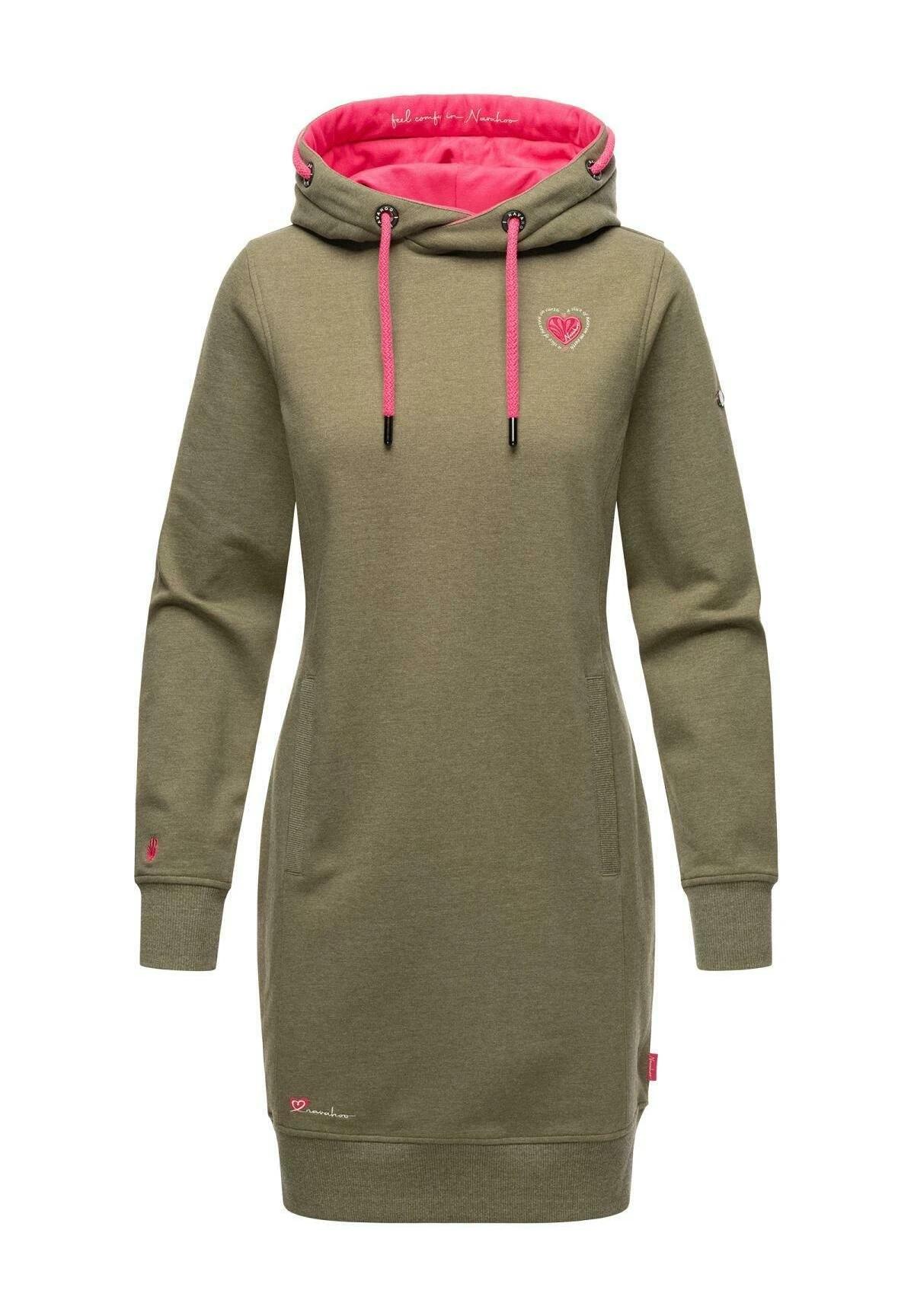 Navahoo Jurk - Dusty Olive Melange 4 Navahoo Jurk - Dusty Olive Melange - Afbeelding 4