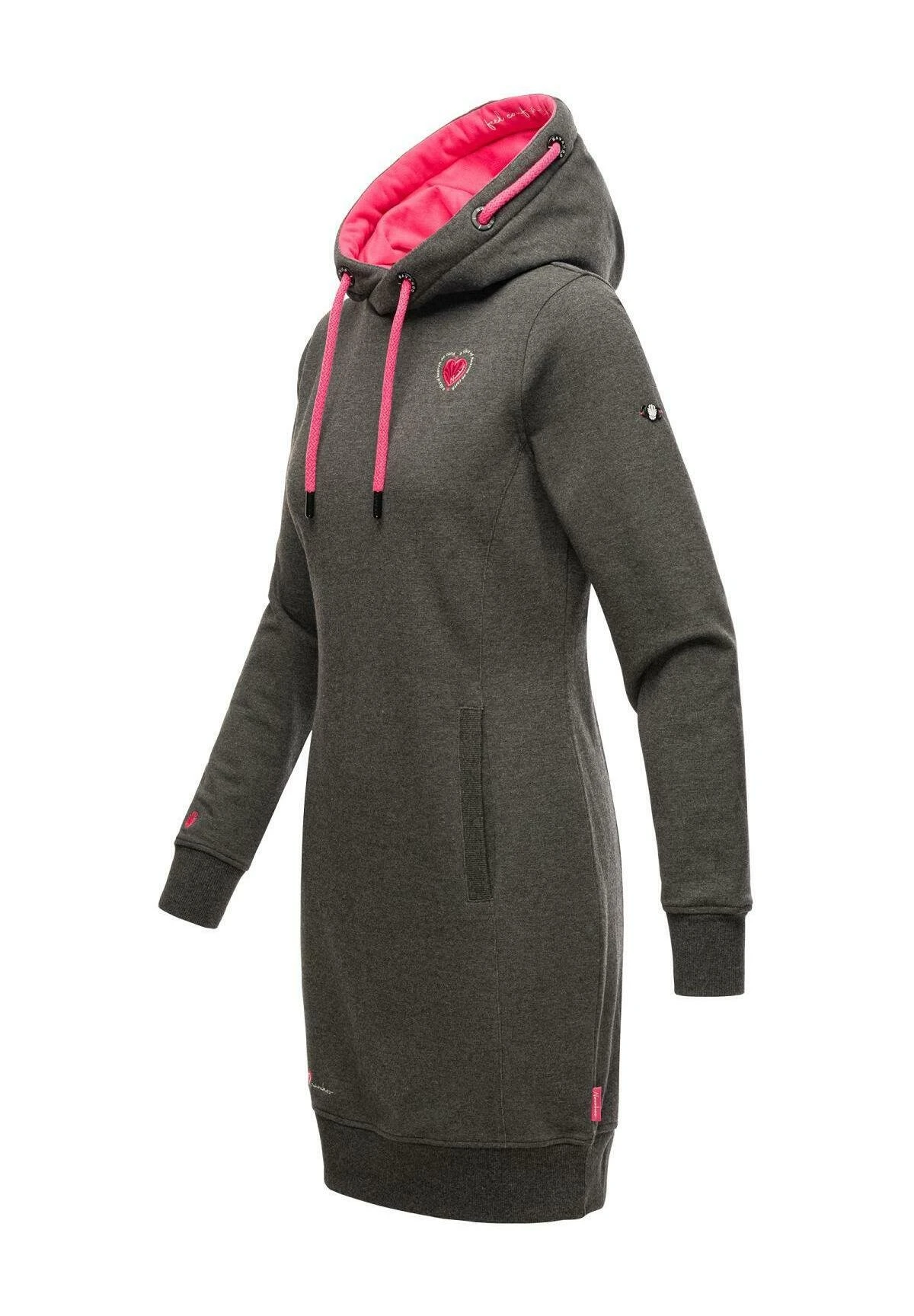 Navahoo Jurk - Dark Grey Melange 7 Navahoo Jurk - Dark Grey Melange - Afbeelding 7