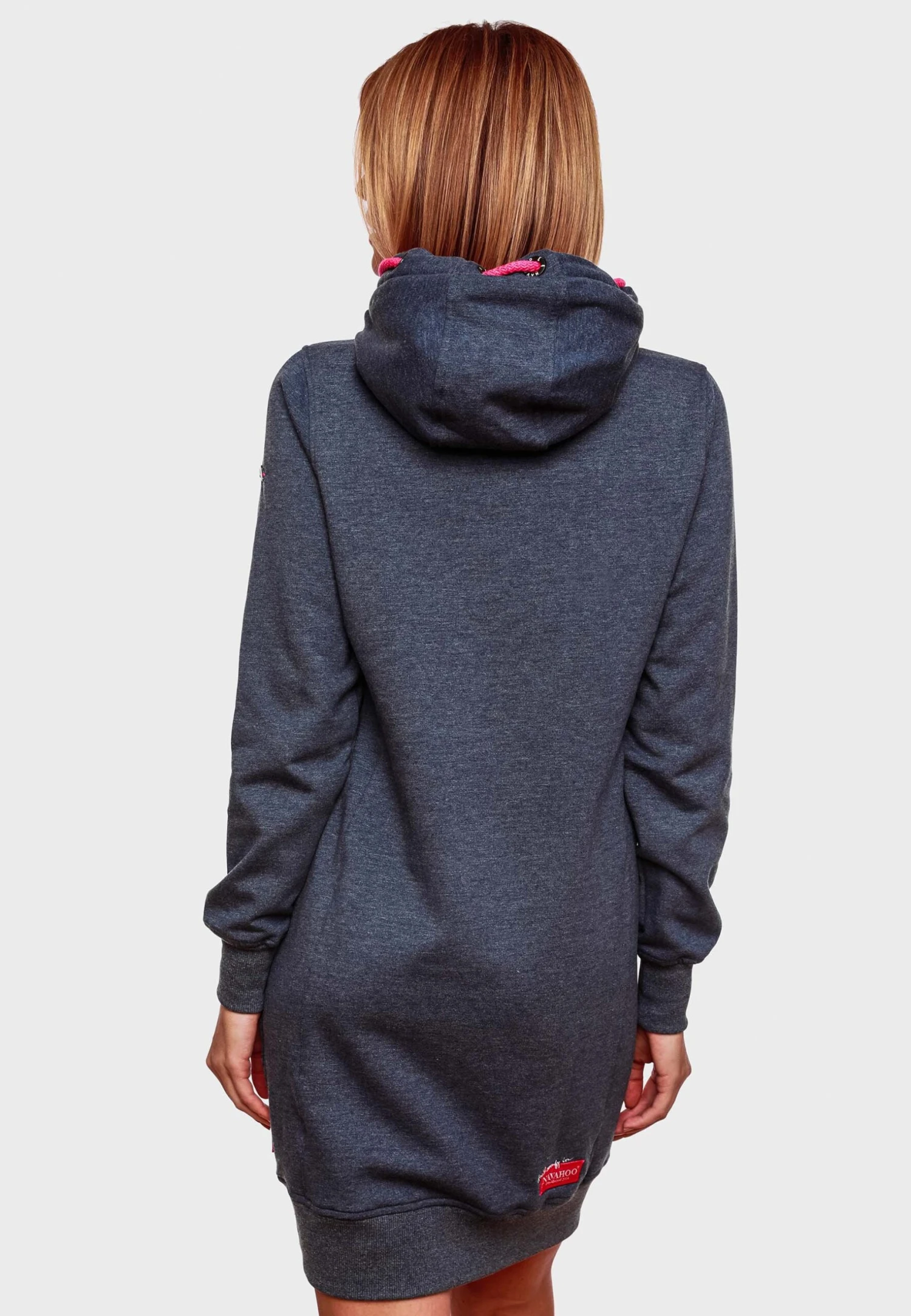 Navahoo Jurk - Dusty Blue Melange 2 Navahoo Jurk - Dusty Blue Melange - Afbeelding 2