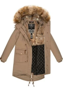 Navahoo Rosinchen - Winterjas - Taupe -Dames Jas Winkel d73b10c1aeff4829a4373861091e6014