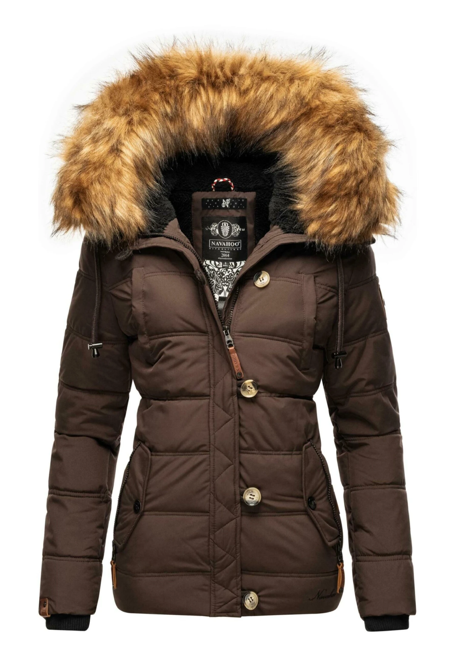 Navahoo Zoja - Winterjas - Dark Choco 5 Navahoo Zoja - Winterjas - Dark Choco - Afbeelding 5