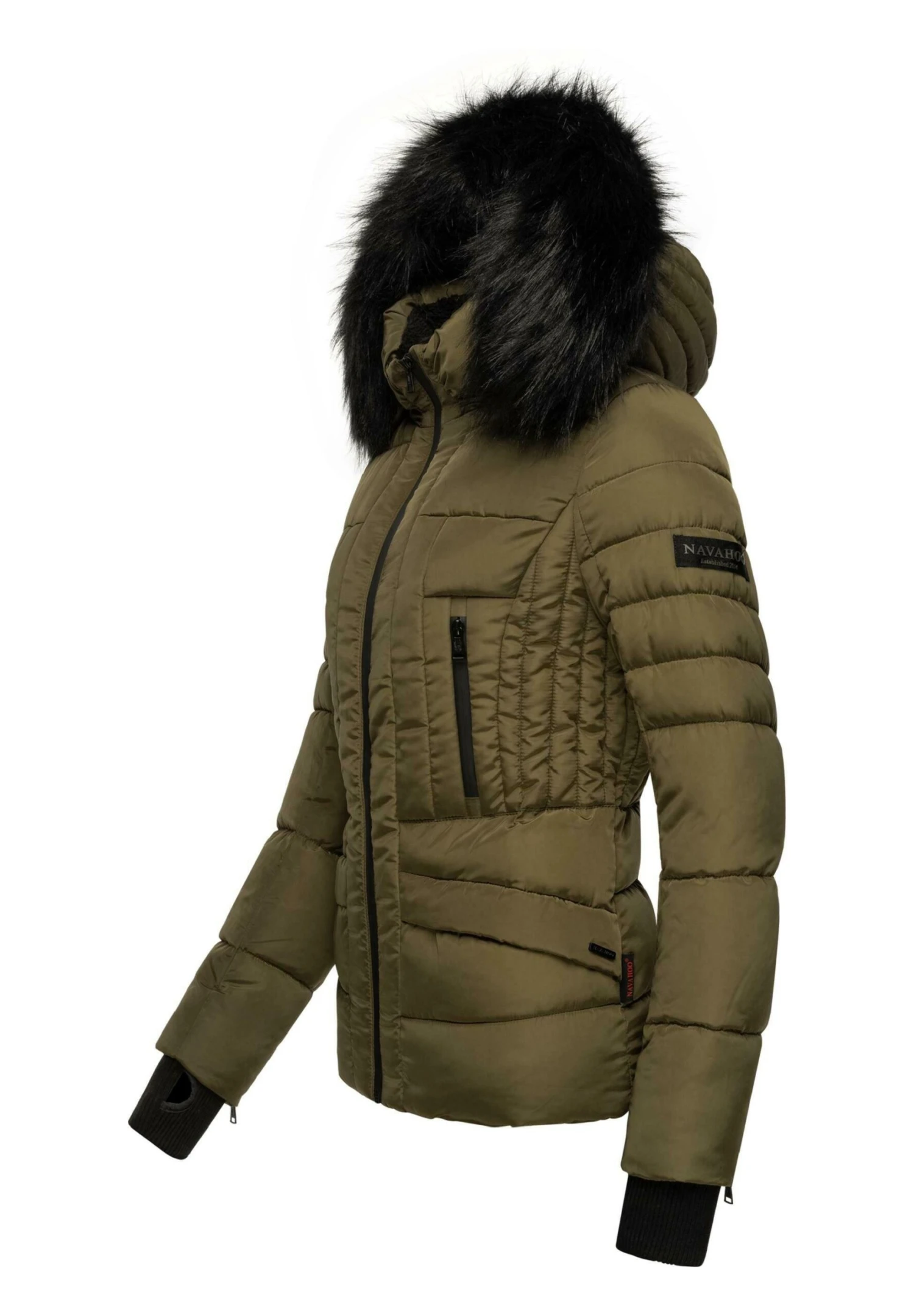 Navahoo Adele - Winterjas - Millitary Green 2 Navahoo Adele - Winterjas - Millitary Green - Afbeelding 2