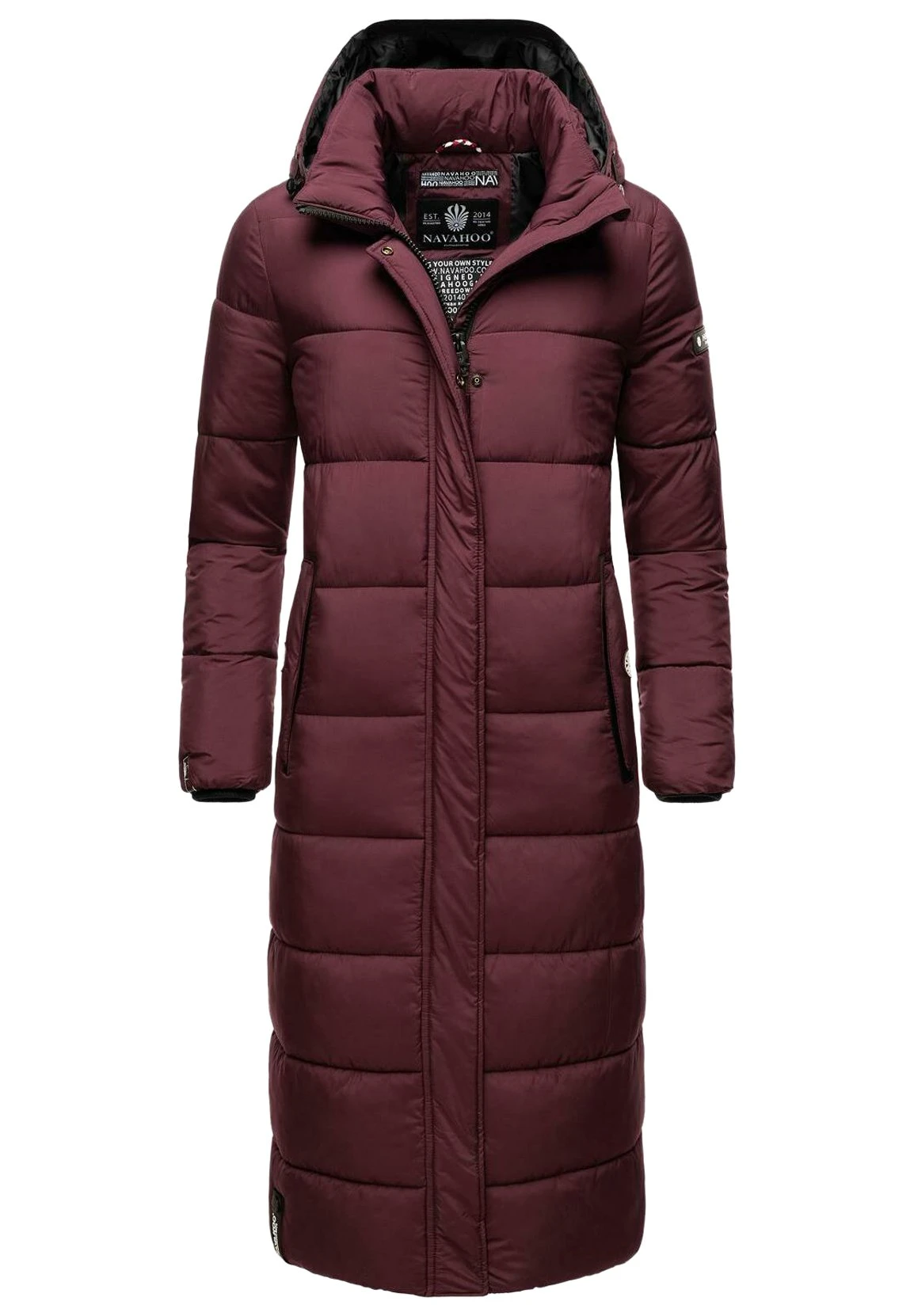 Navahoo Isalie - Winterjas - Dark Red Melange 1 Navahoo Isalie - Winterjas - Dark Red Melange