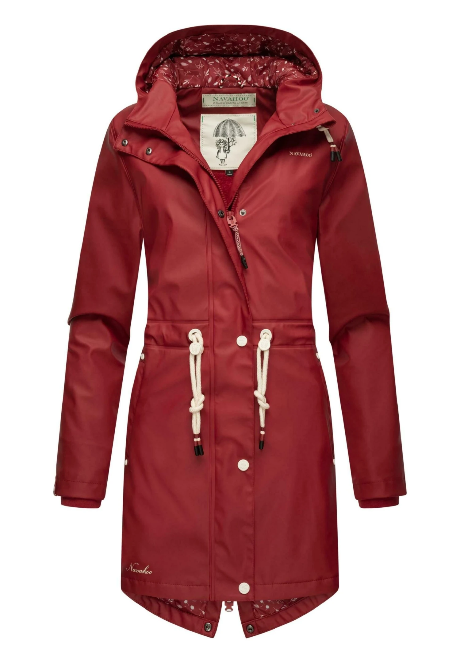 Navahoo Flower Of Ocean - Parka - Blood Red 5 Navahoo Flower Of Ocean - Parka - Blood Red - Afbeelding 5