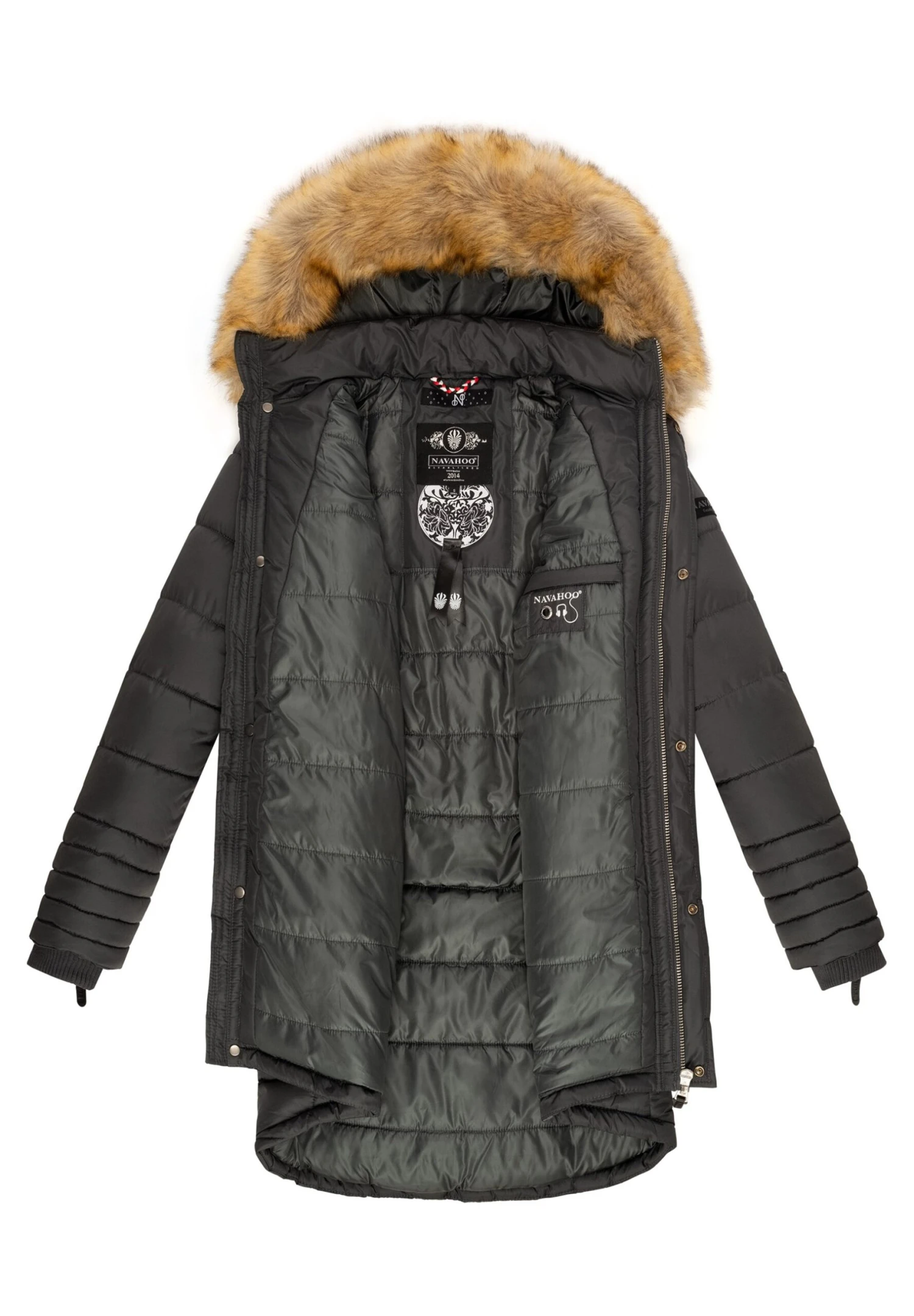 Navahoo Papaya - Winterjas - Dark Grey 6 Navahoo Papaya - Winterjas - Dark Grey - Afbeelding 6