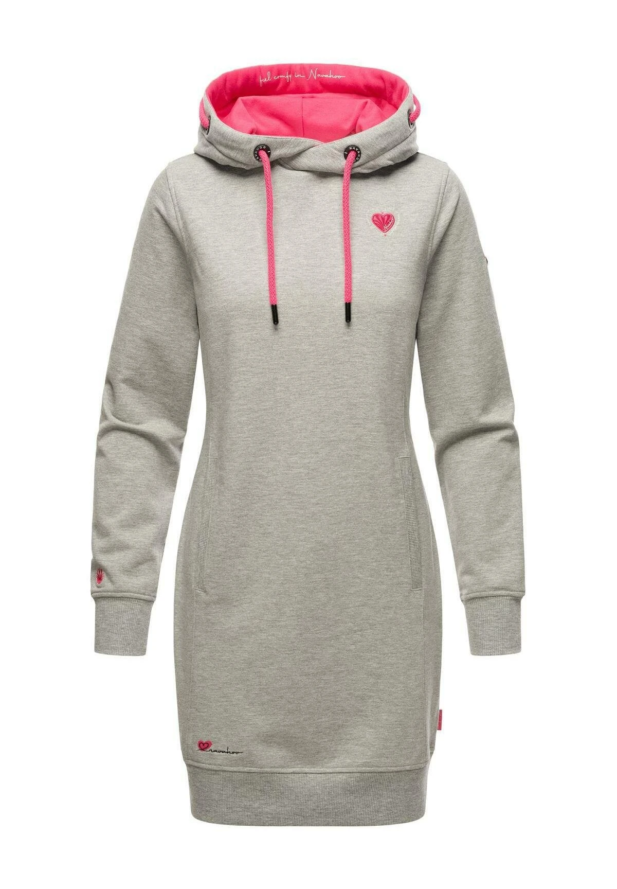 Navahoo Jurk - Grey Melange 3 Navahoo Jurk - Grey Melange - Afbeelding 3