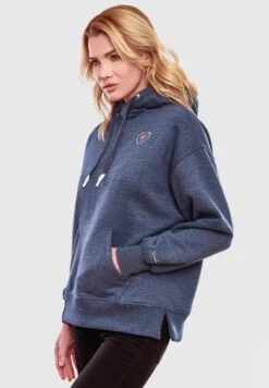 Navahoo Hoodie - Dusty Blue Melange 9 Navahoo Hoodie - Dusty Blue Melange -Dames Jas Winkel ffddcf1b2ec94fd8ae633249b333aace